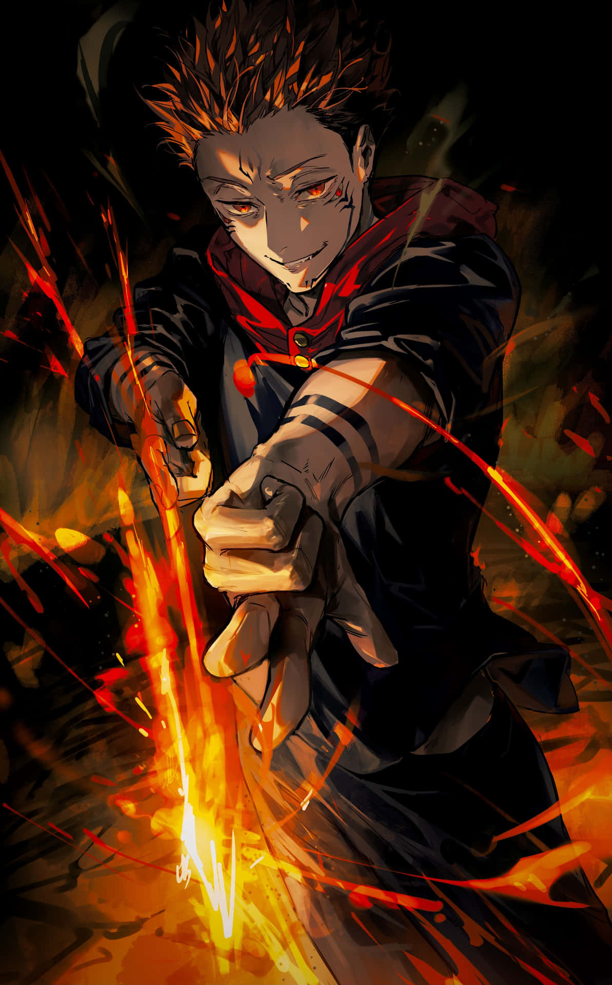 A Man Holding A Sword In His Hand Background