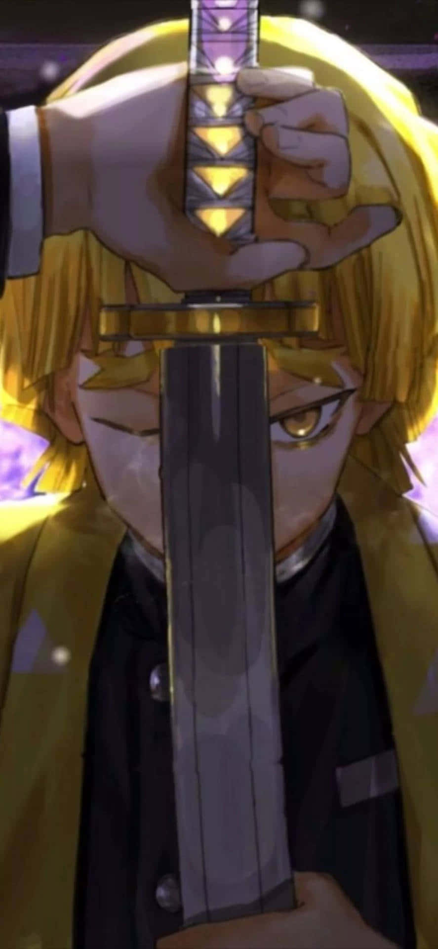 A Man Holding A Sword In His Hand Background