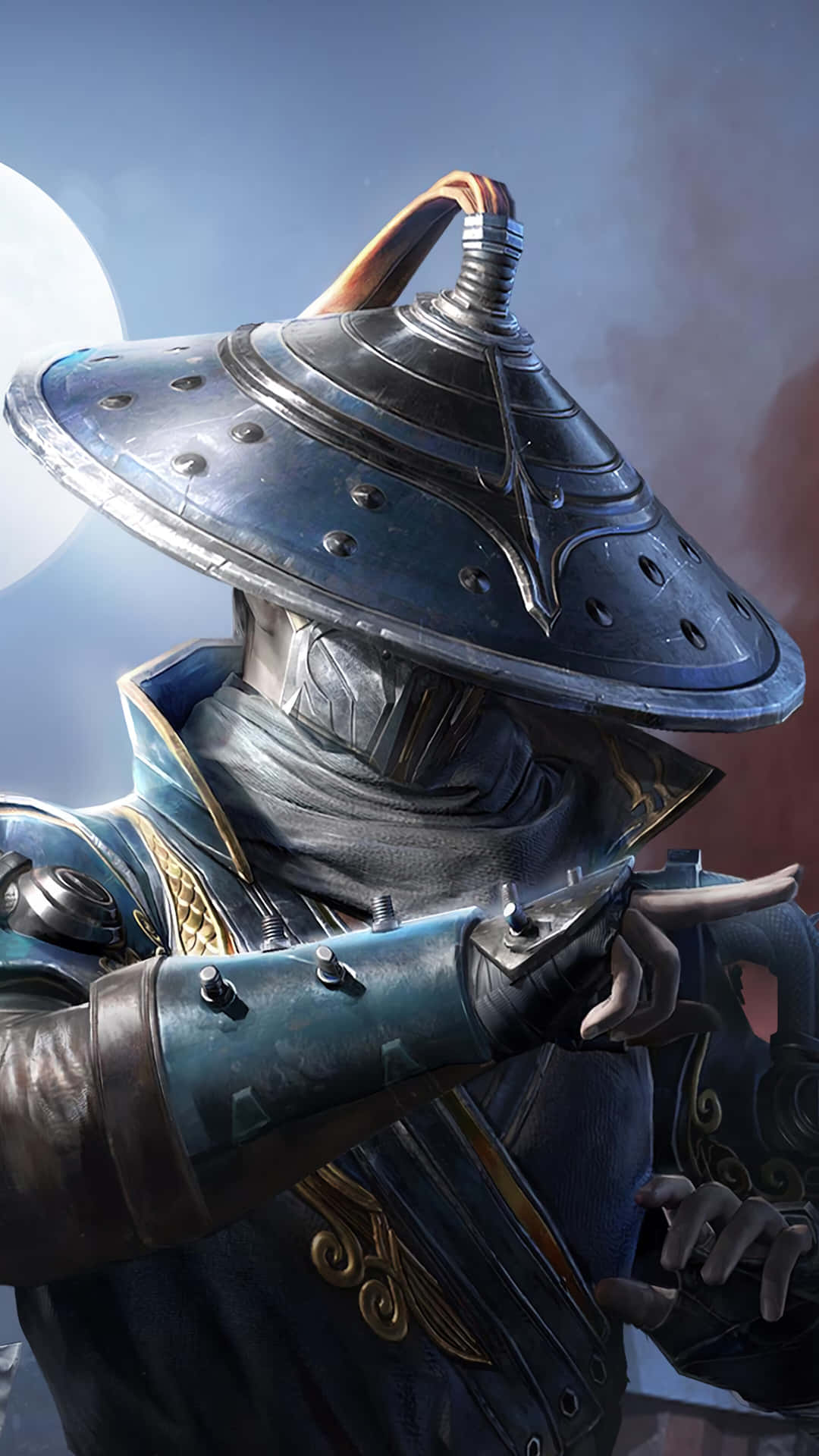 A Man In A Hat Is Holding A Sword