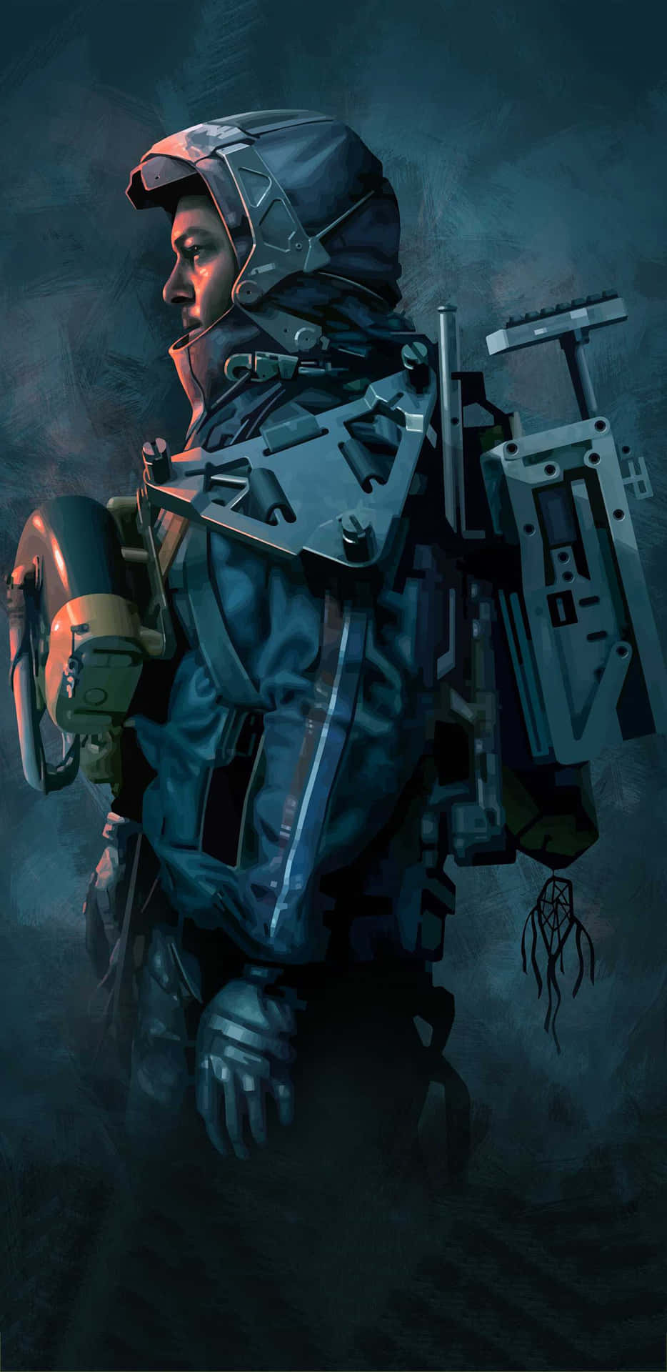 A Man In A Helmet And Gear Is Holding A Gun Background