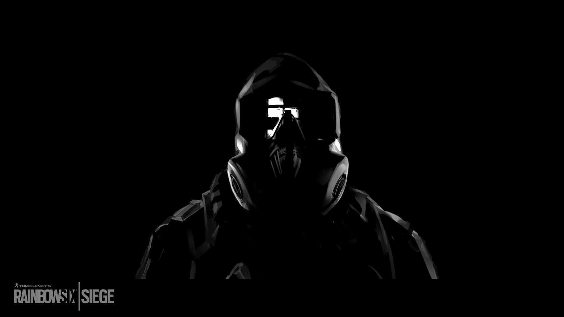A Man In A Hooded Hood Is Standing In The Dark