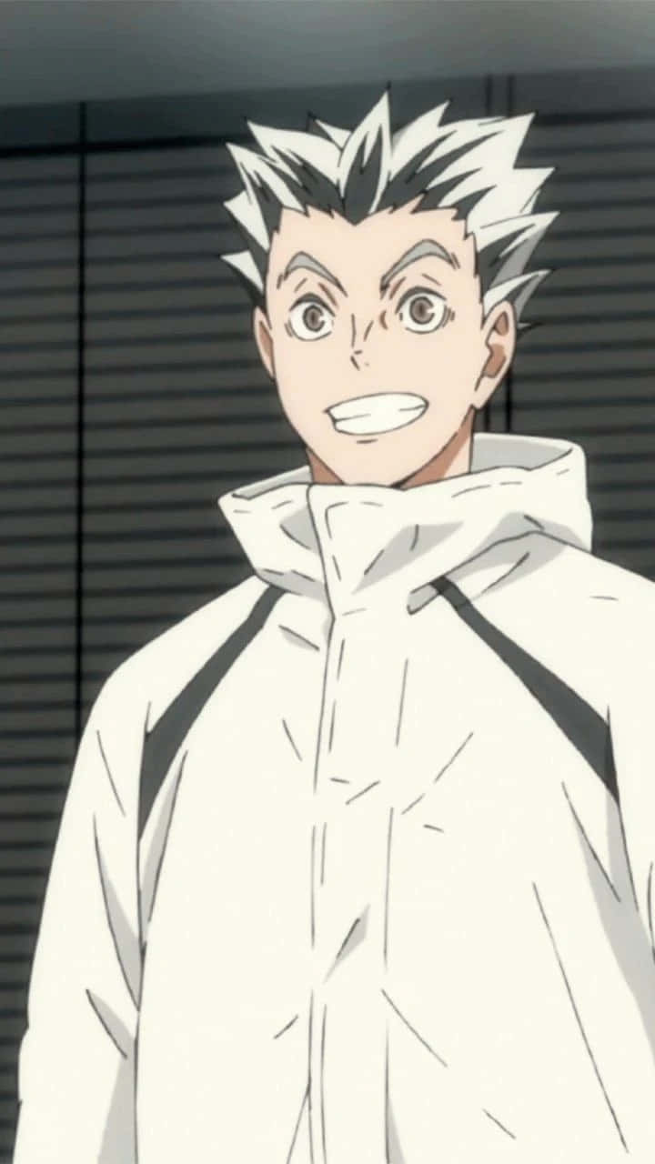 A Man In A White Jacket And White Hoodie