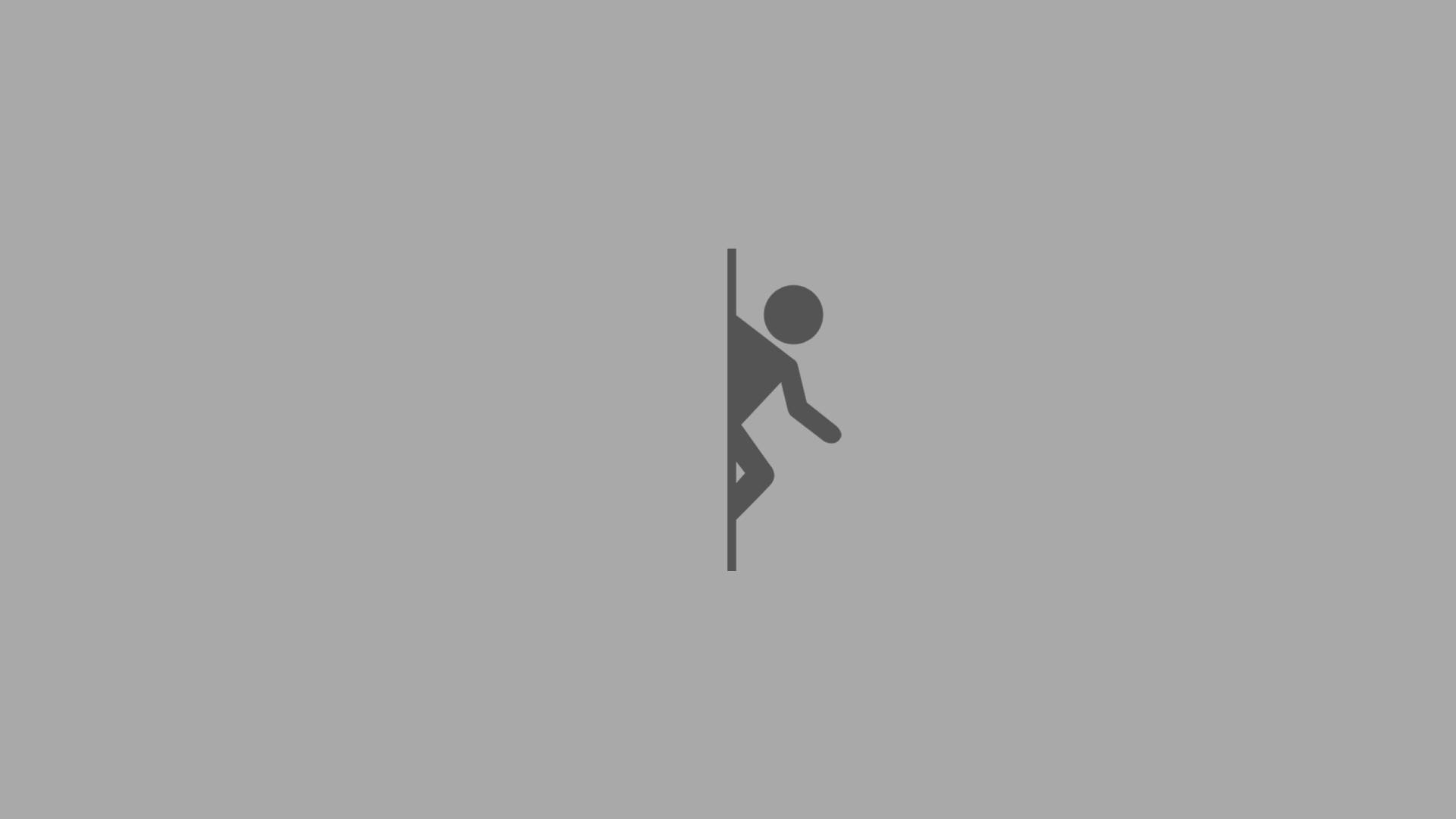 A Man Is Climbing Up A Wall Background