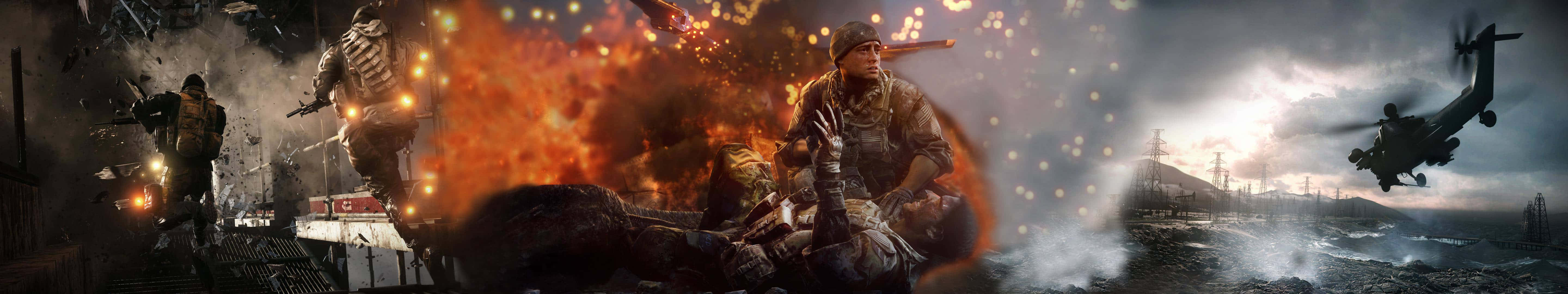 A Man Is Flying Over A Fire And A Helicopter Background