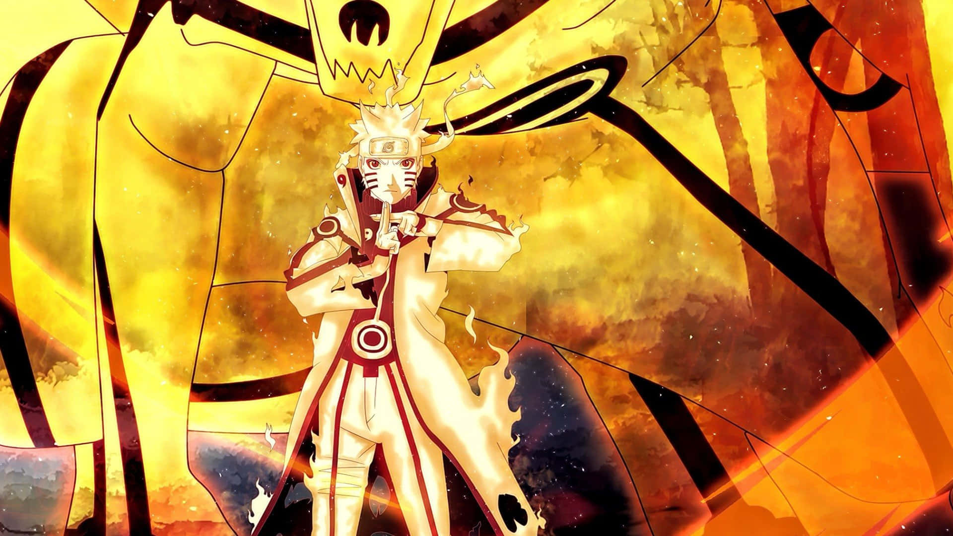 A Man Is Standing In Front Of A Yellow And Orange Background