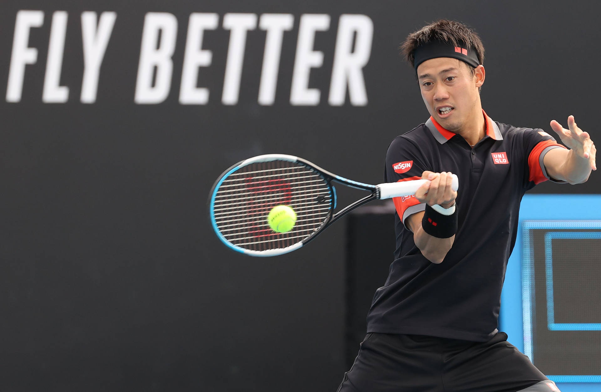 A Man Playing Tennis