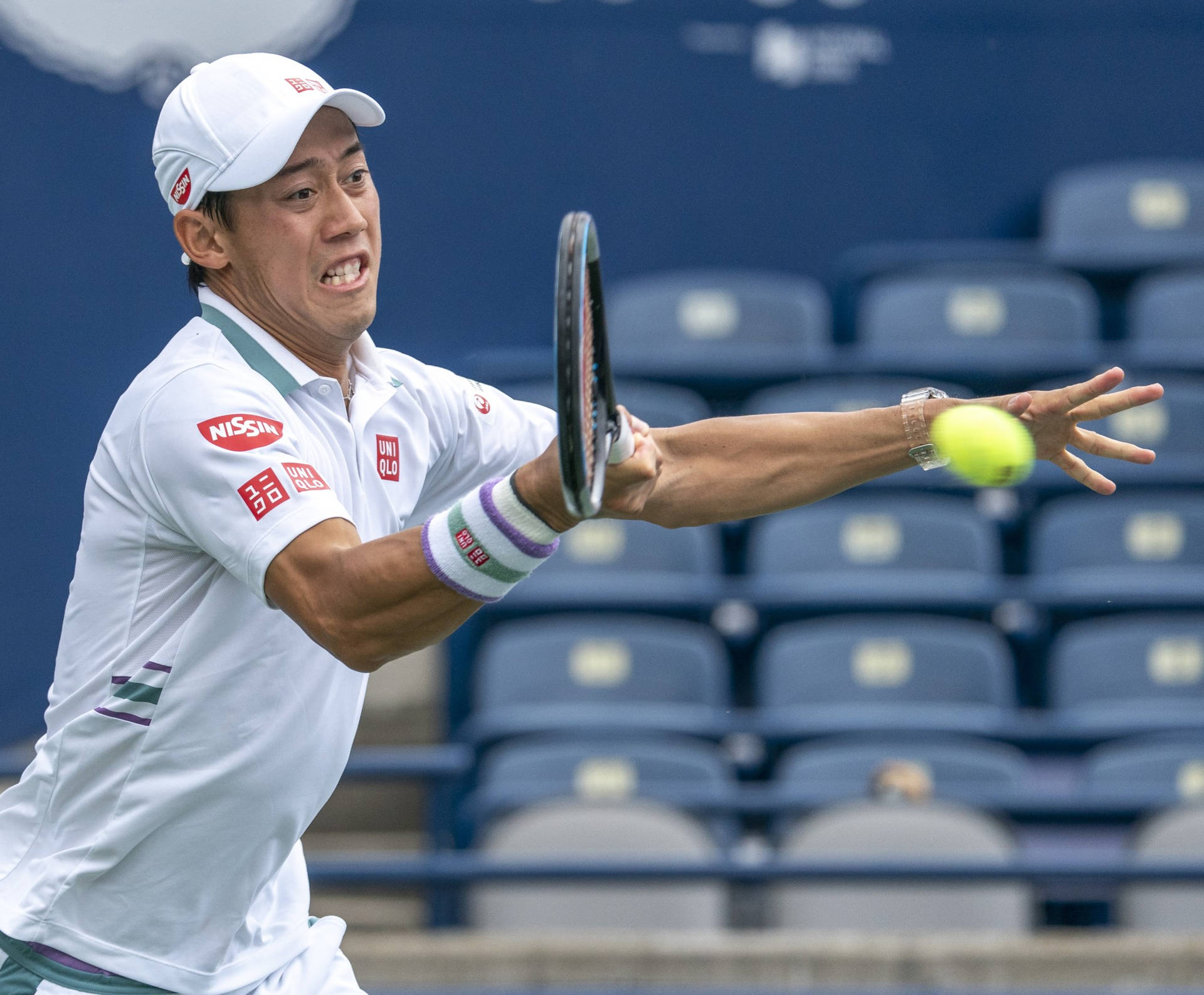 A Man Playing Tennis Background