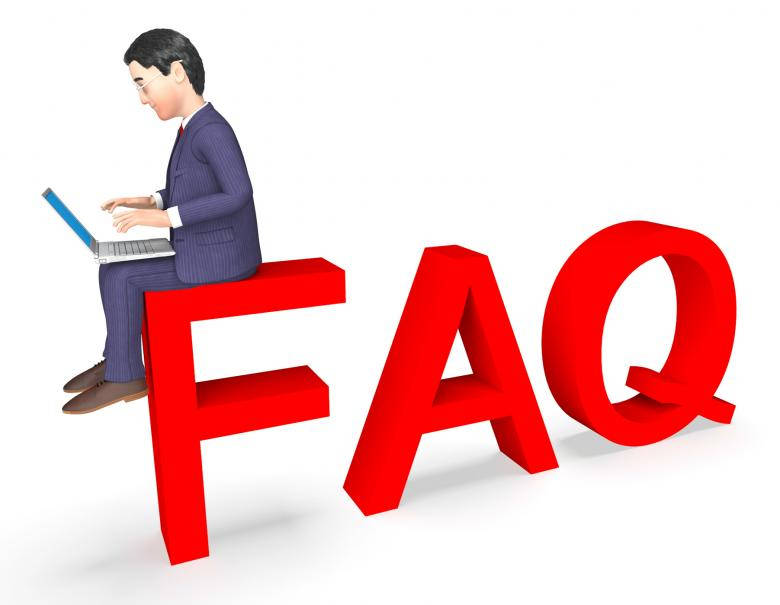 A Man Sitting On Questions Background