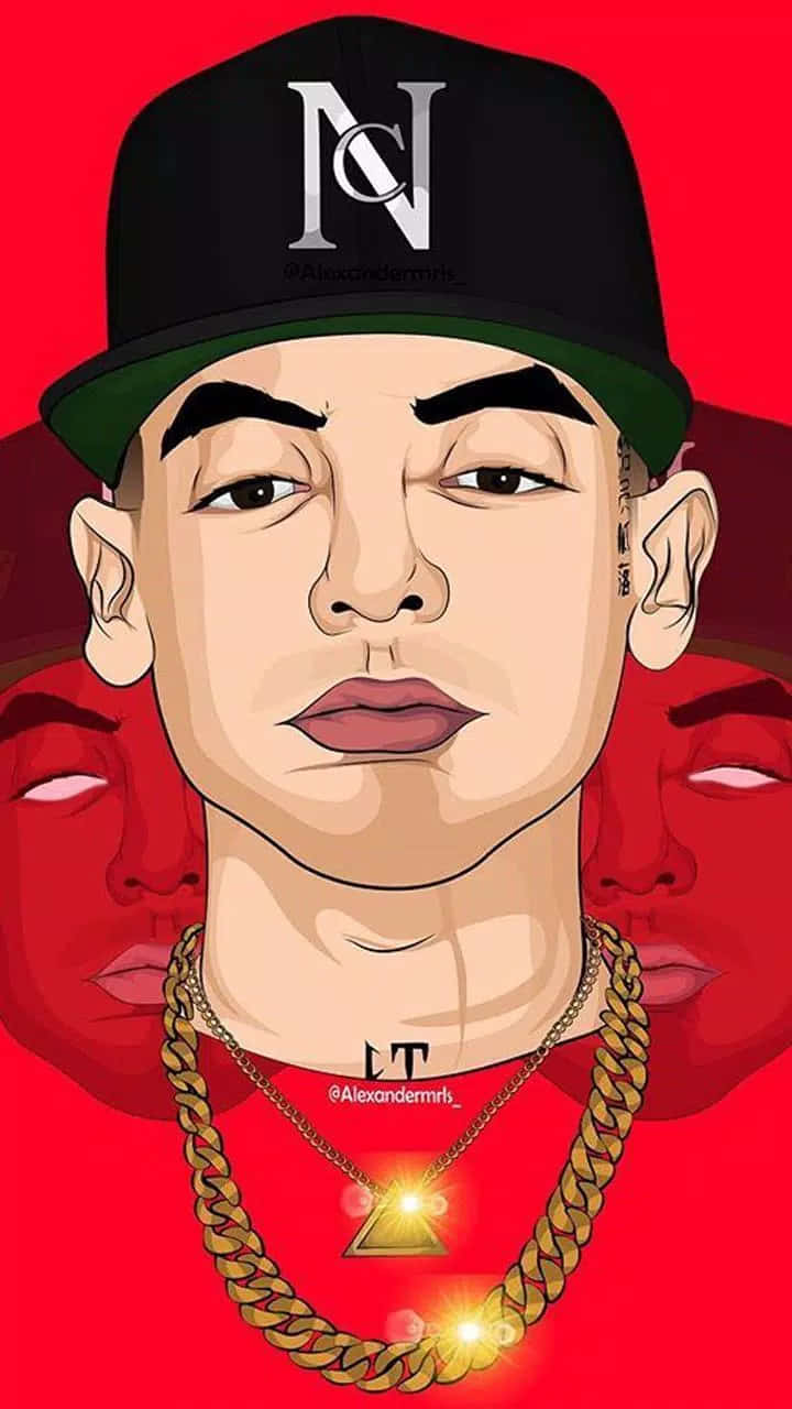 A Man With A Hat And A Chain On His Head