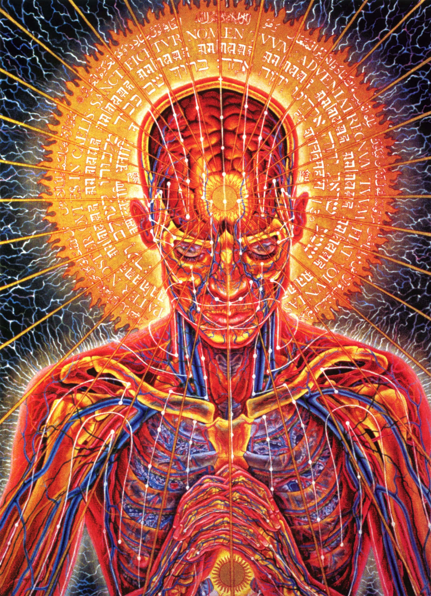 A Man With A Heart And A Heart Symbol Background