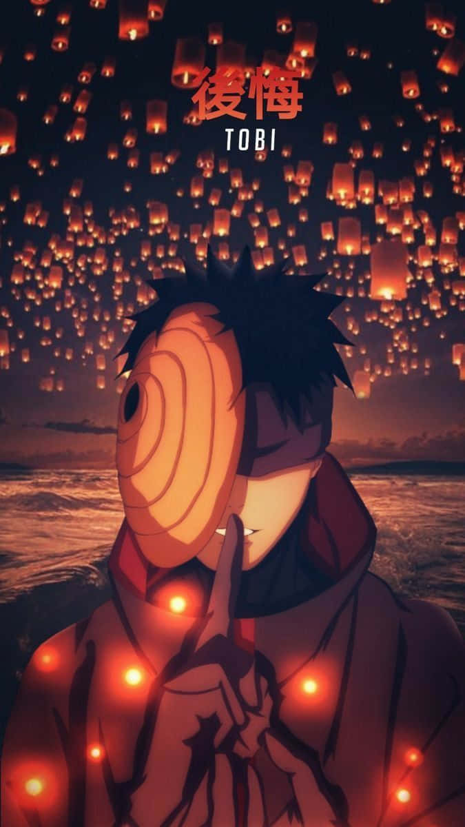 A Man With A Lantern In His Hand Background