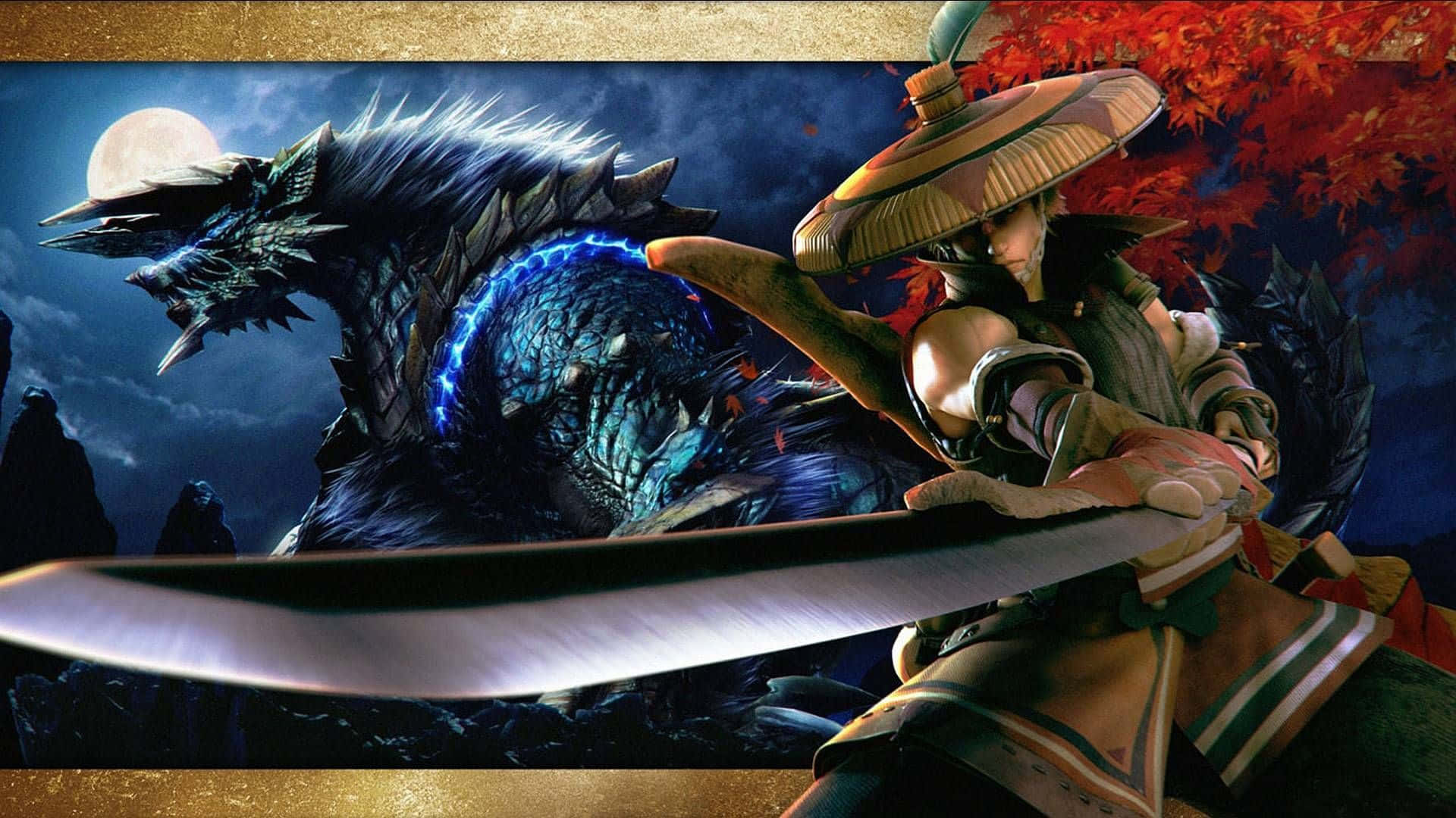 A Man With A Sword And A Dragon