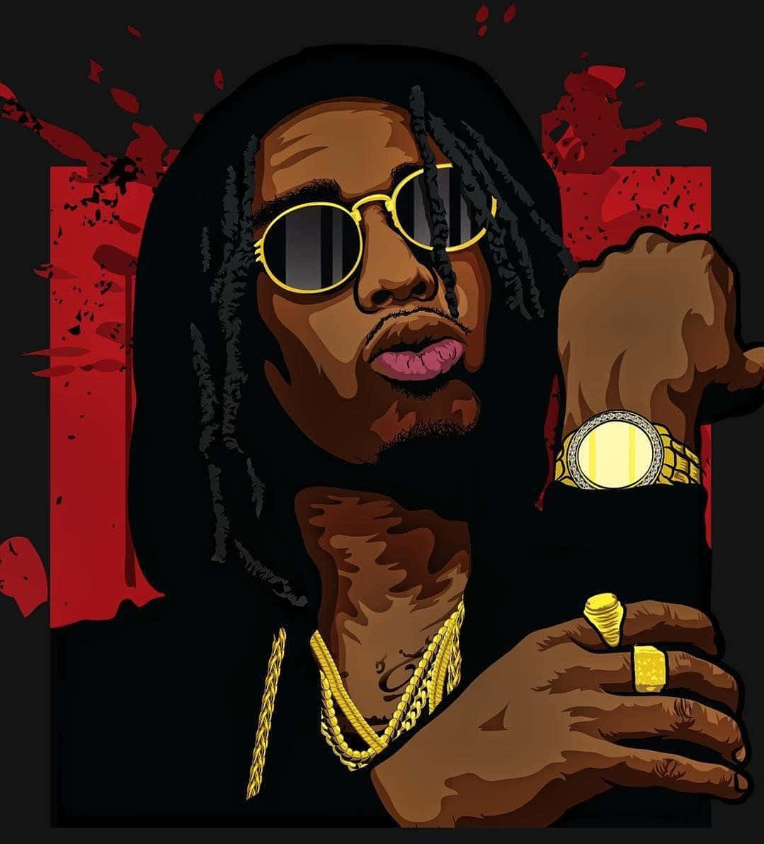 A Man With Dreadlocks And Sunglasses Background