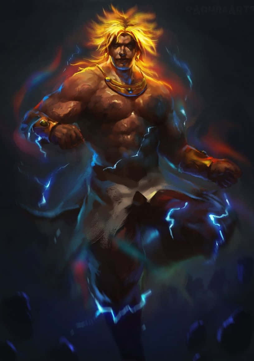 A Man With Lightning In His Hands Background