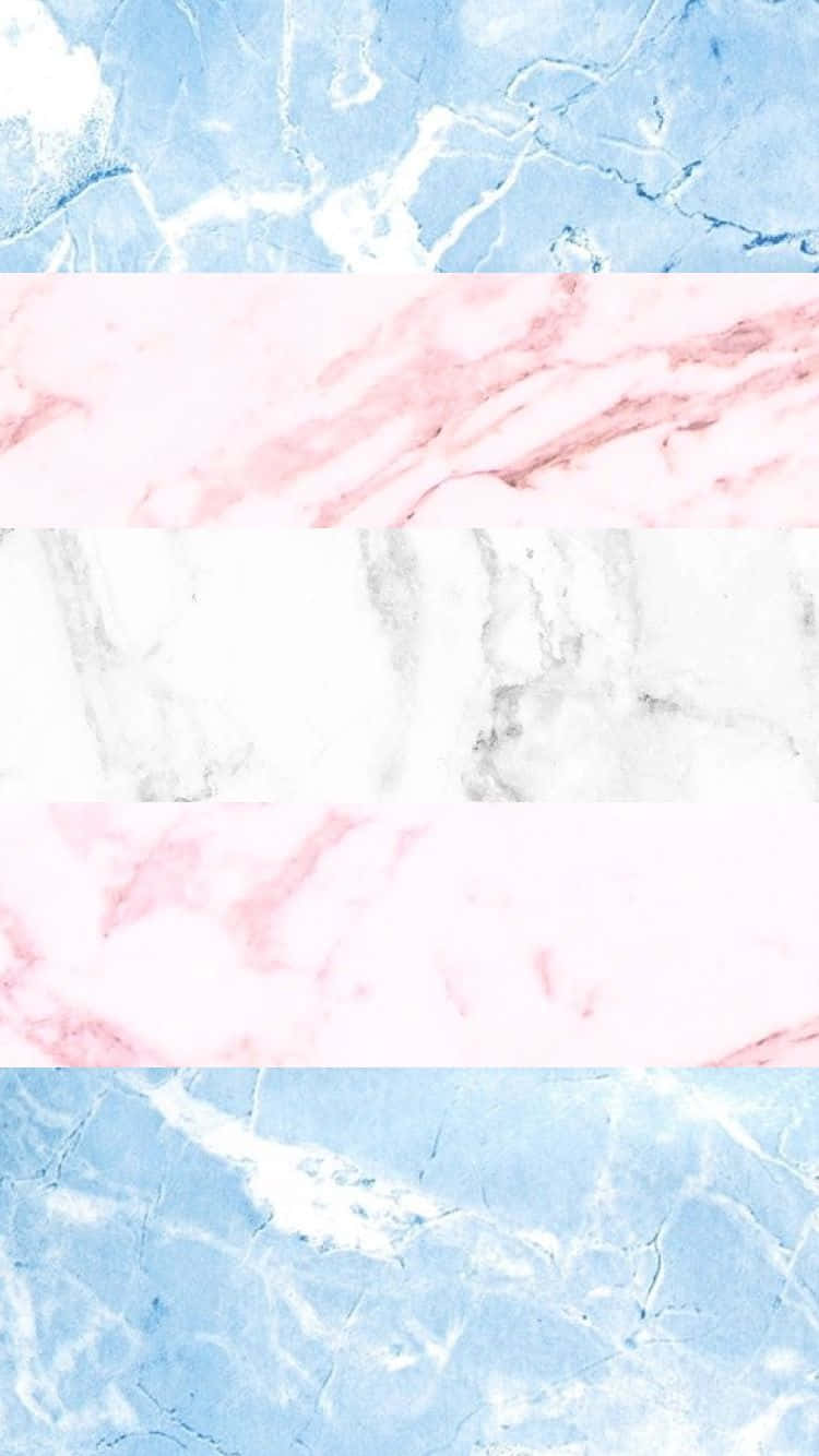 A Marble Background With A Transgender Flag Background