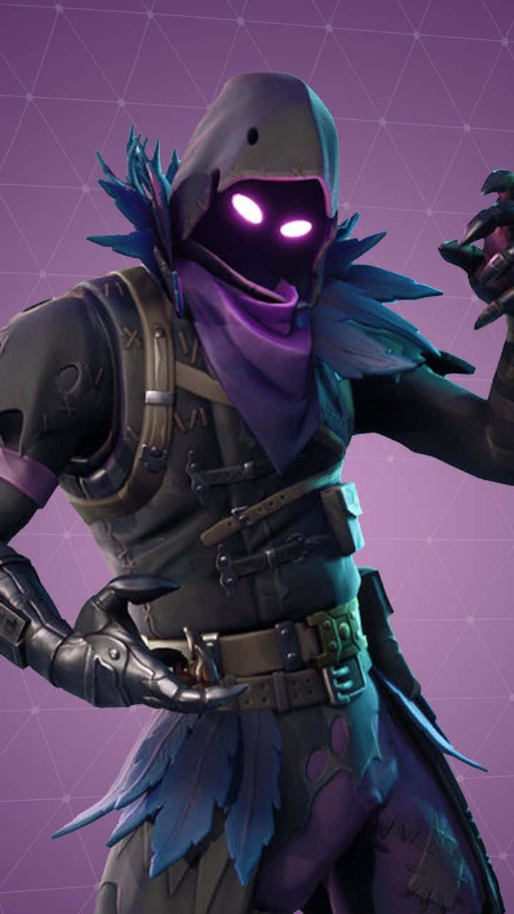 A Menacing Raven Skin Looking Ready To Take On The Battle Royale Background