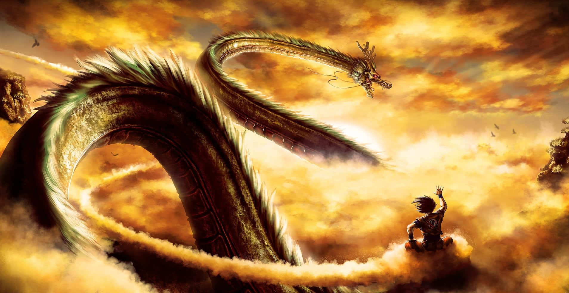 A Mesmerizing And Vivid Yellow Anime Character