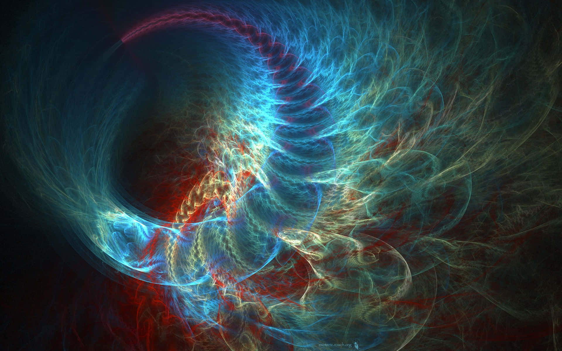 A Mesmerizing Display Of Fractal Form Background