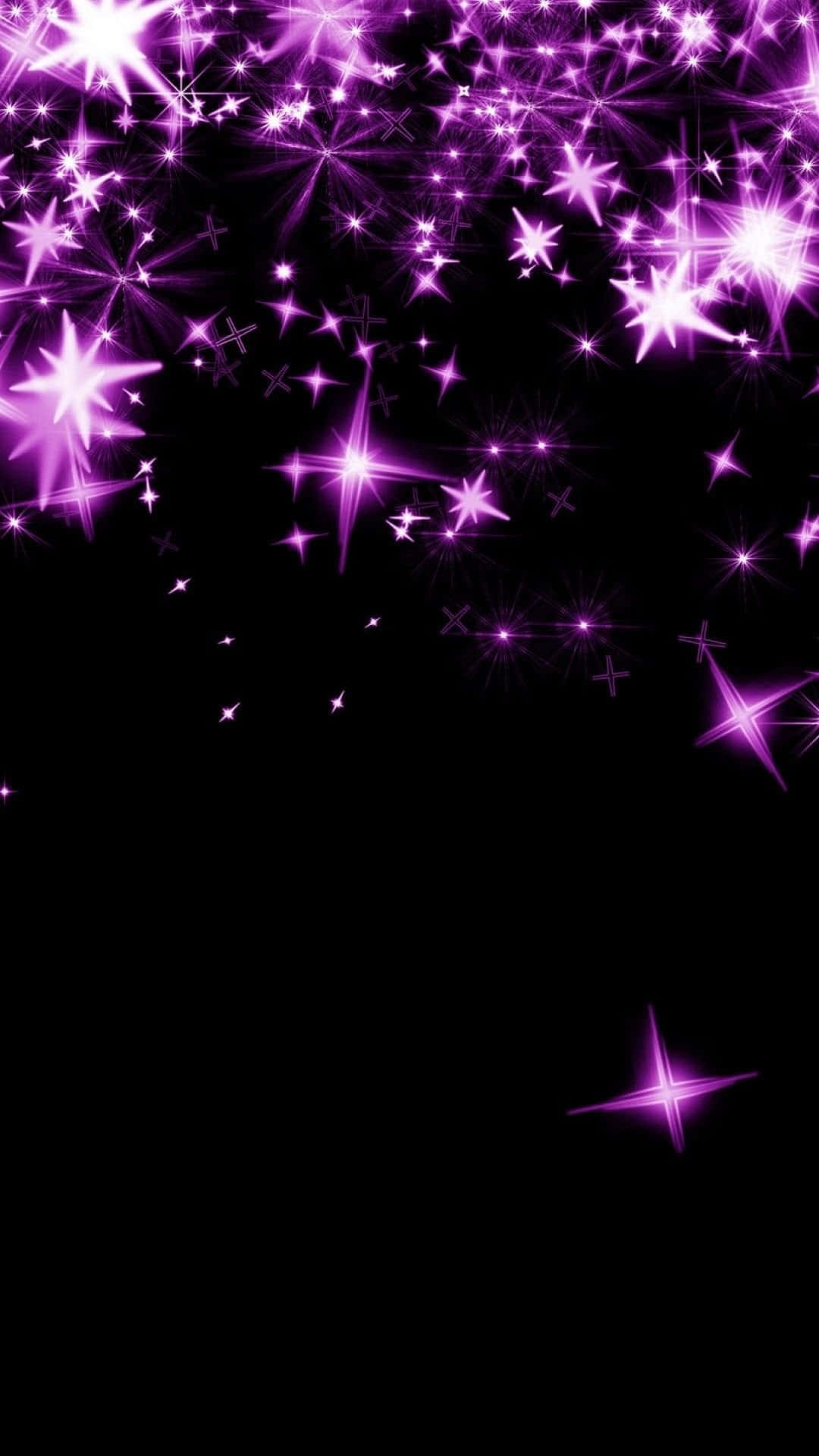 A Mesmerizing Pink Galaxy With Glowing Stars Background