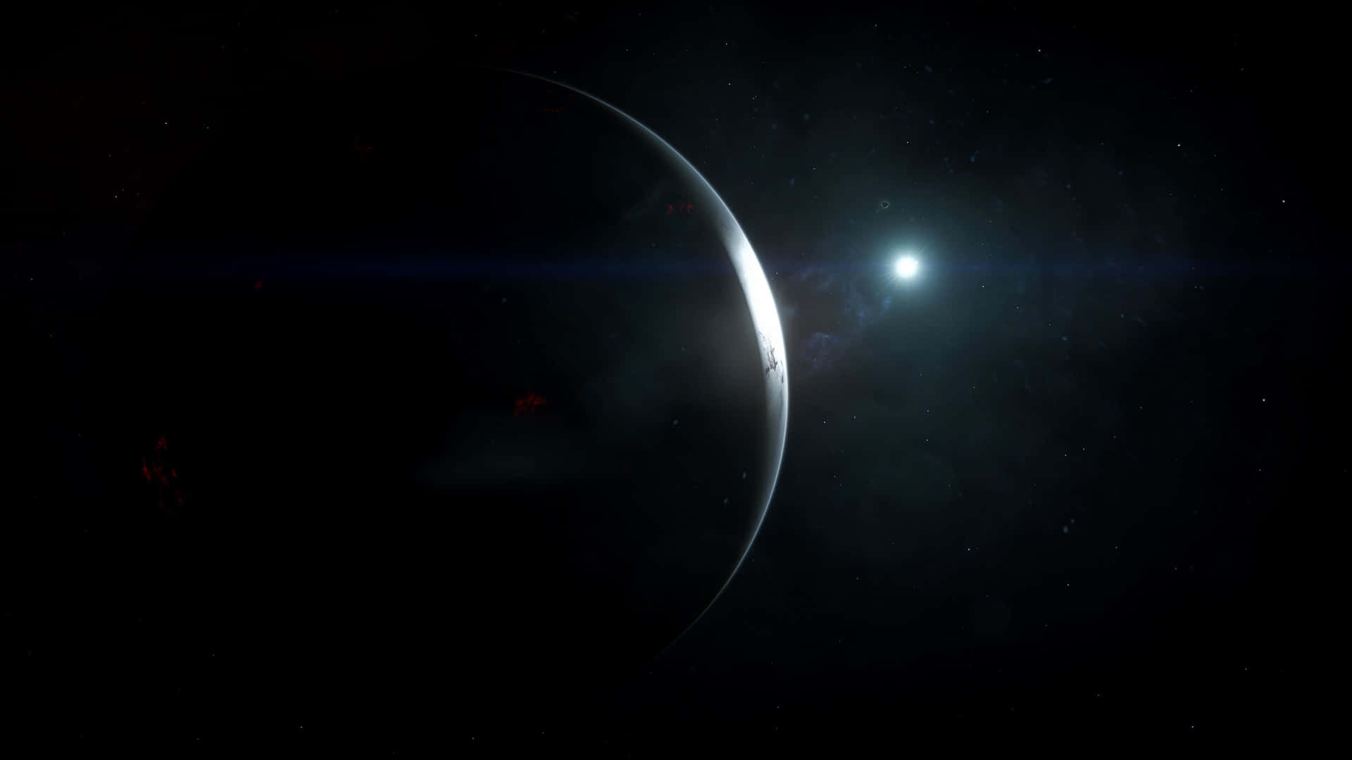 A Mesmerizing View Of A Distant Star Field In A Black Space 4k Background Background