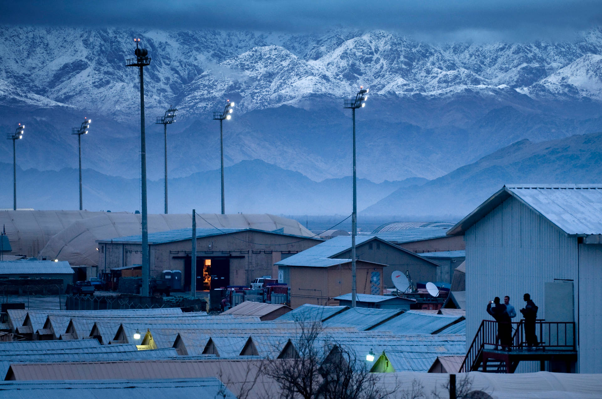 A Mesmerizing View Of Bagram Airfield, Afghanistan Background