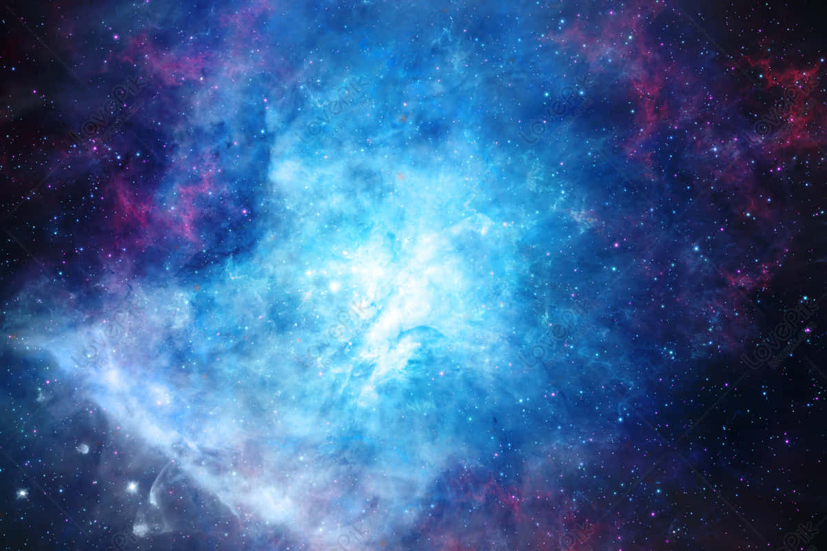 A Mesmerizing View Of Our Own Milky Way Galaxy - Cool Blue Galaxy Background