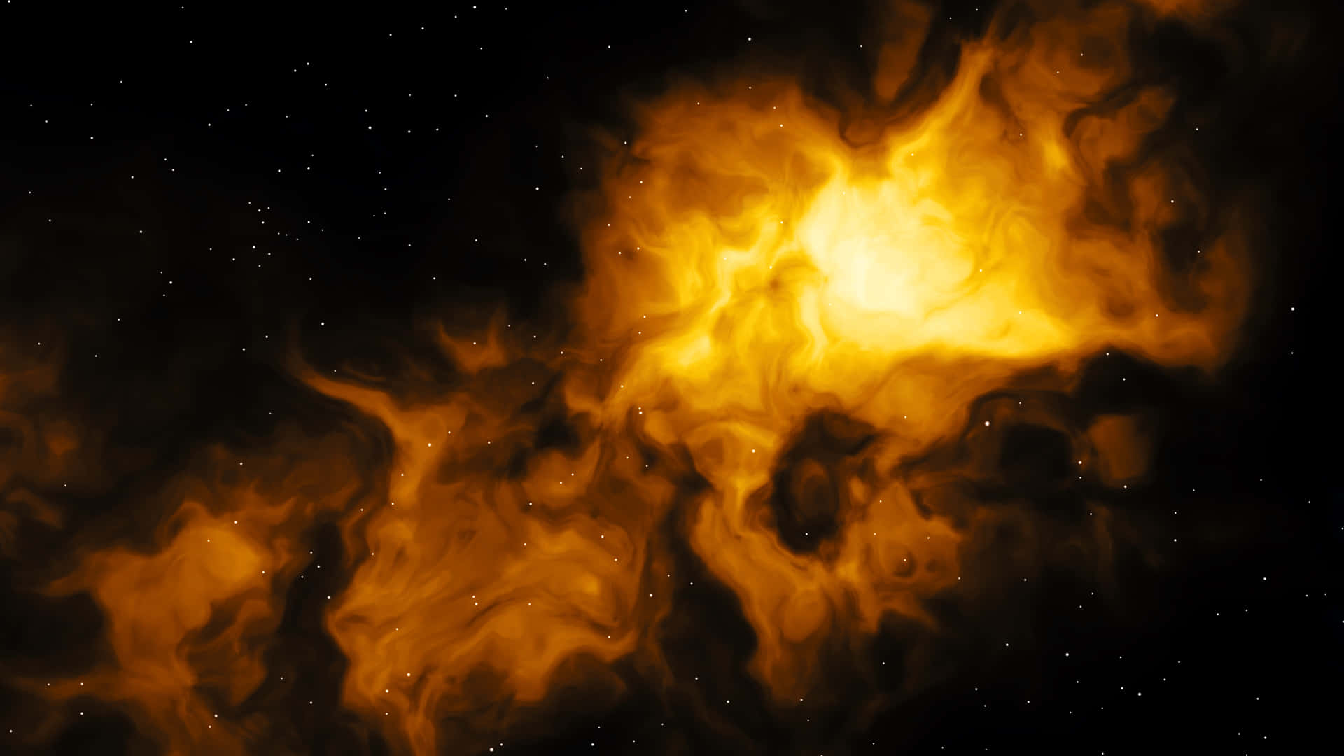 A Mesmerizing Yellow Galaxy Background