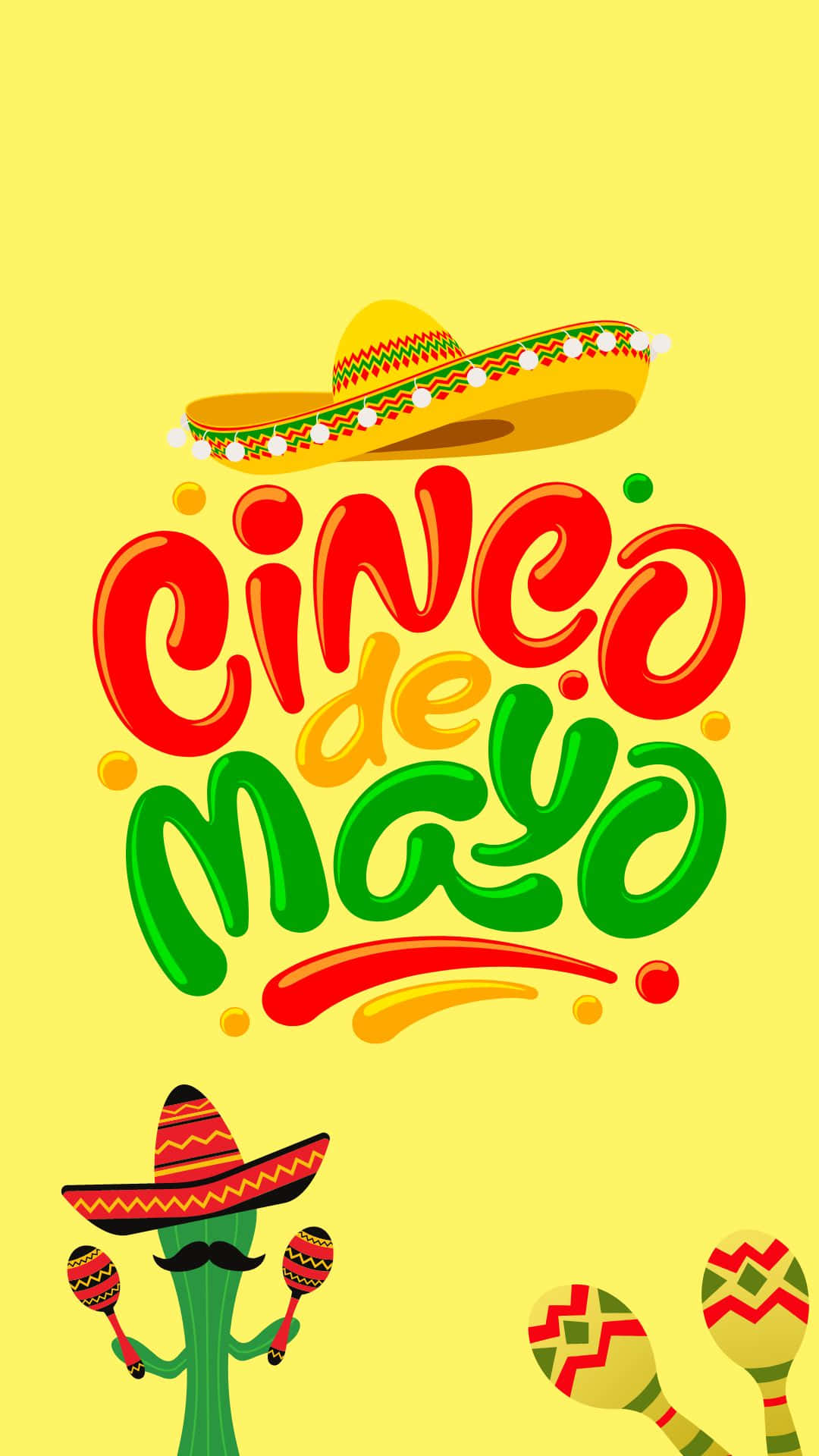 A Mexican Themed Logo With A Sombrero And A Hat Background