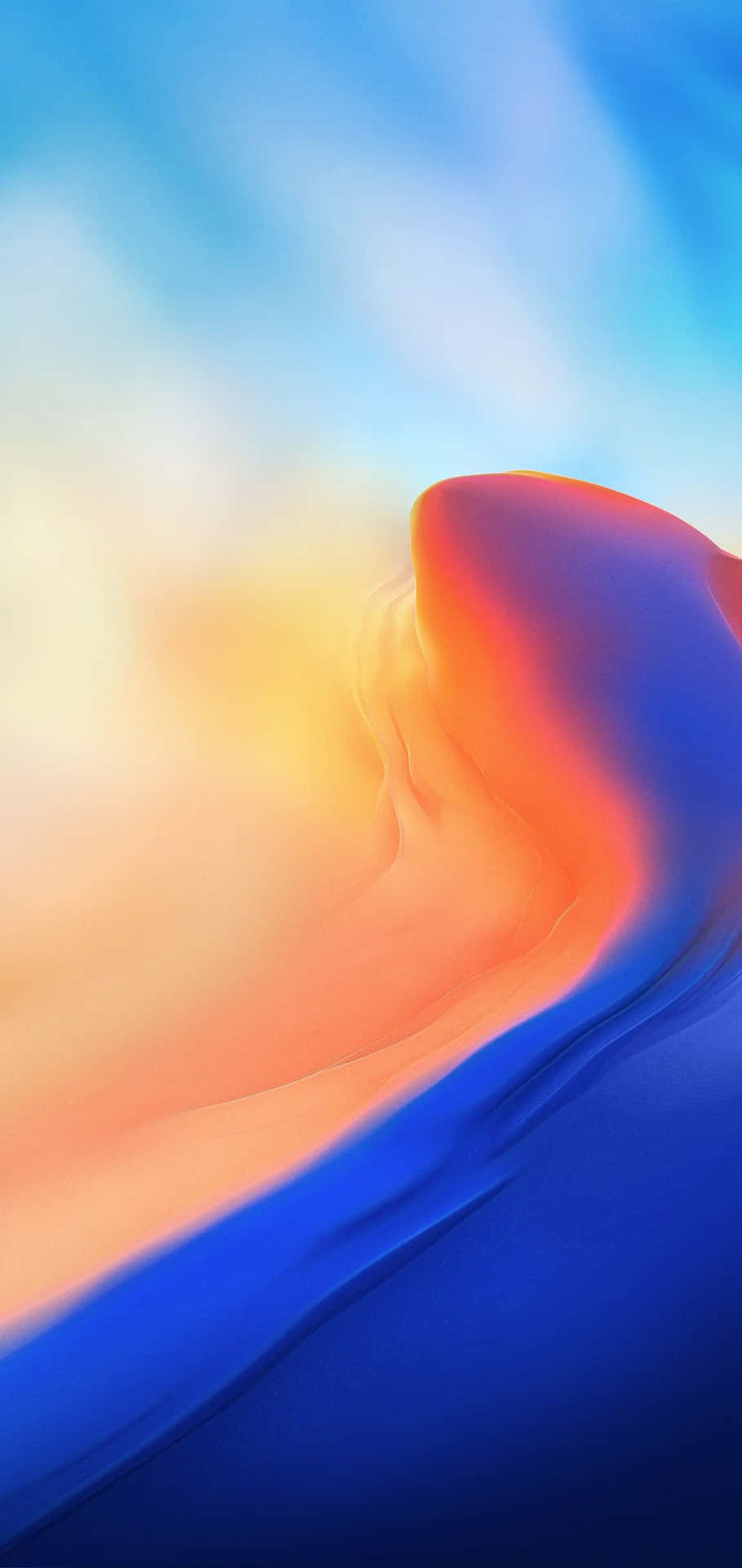 A Minimalist Blue Iphone Takes Center Stage Against A Plain Backdrop Background