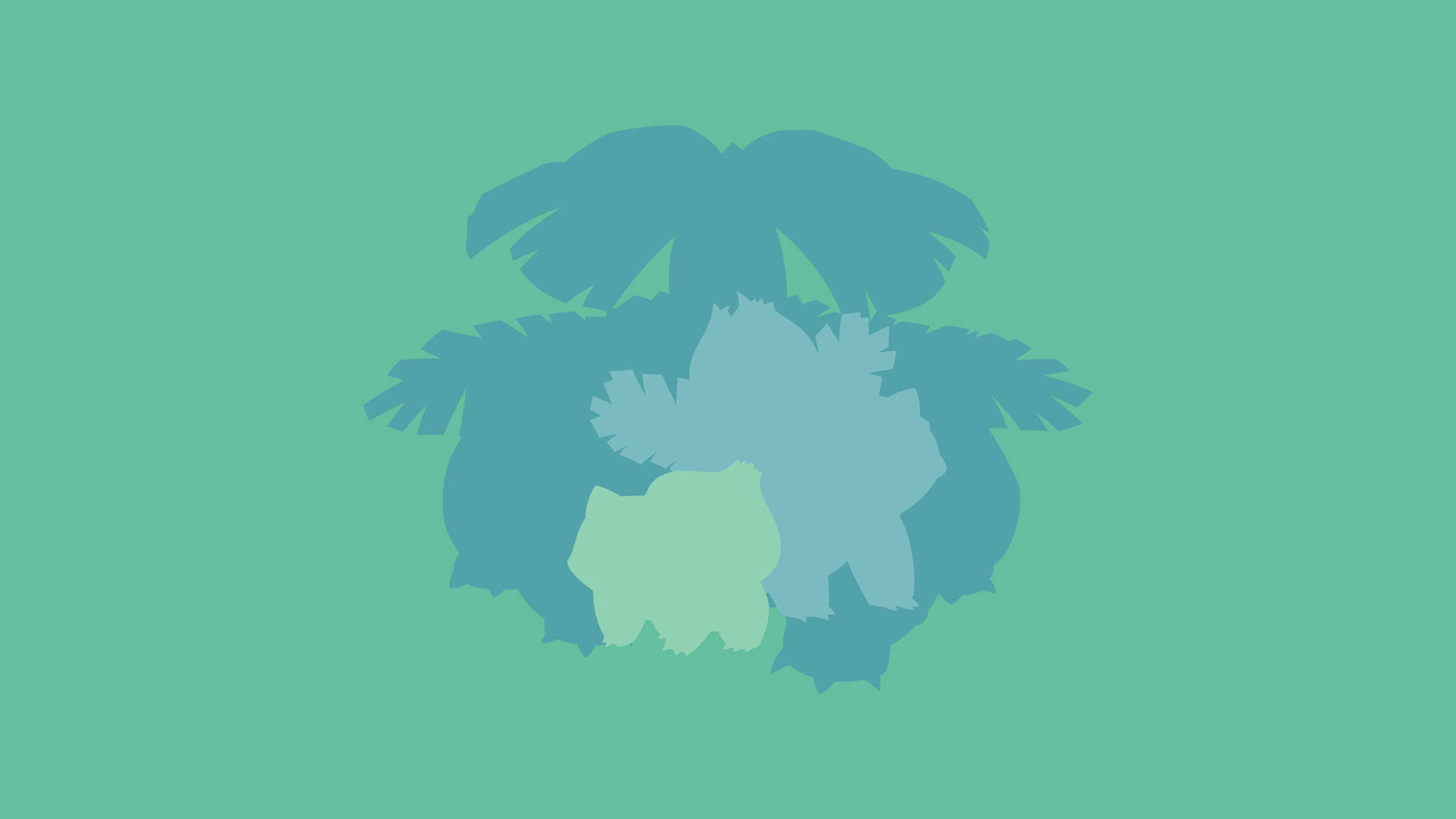 A Minimalist Look At The Power Of Bulbasaur's Evolution Background
