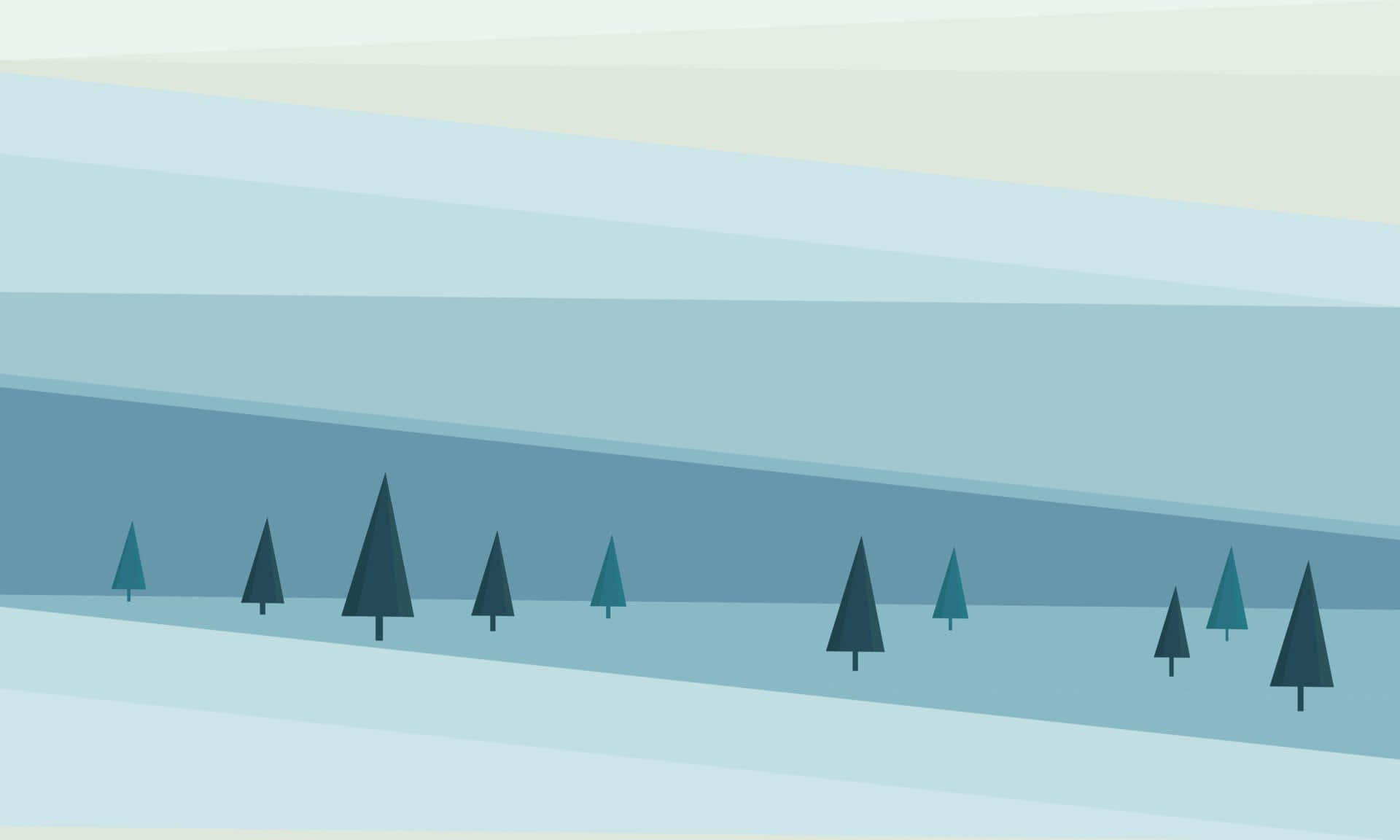 A Minimalist Winter Scene Background