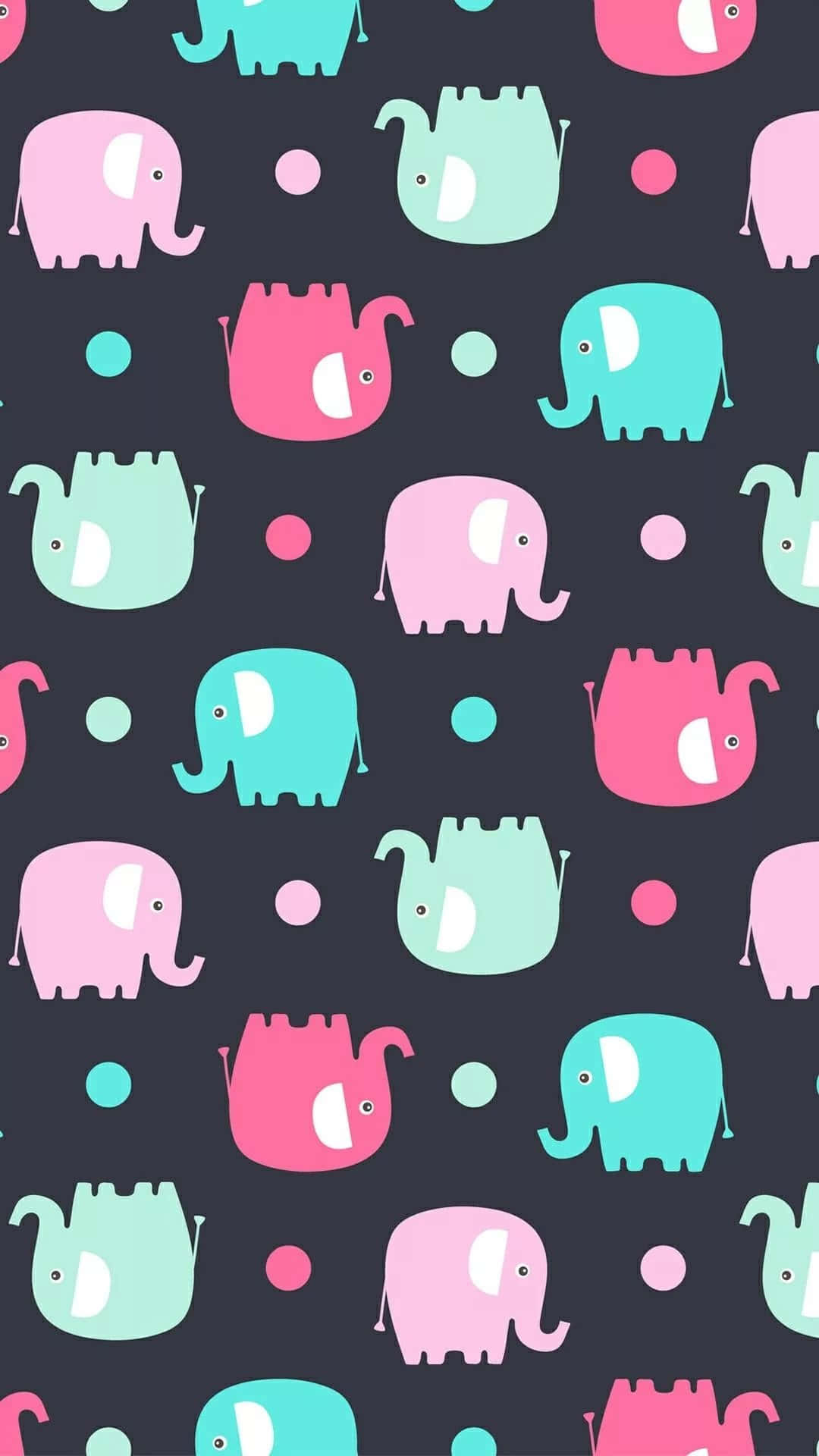 A Modern And Stylish Iphone Featuring Adorable Illustrations Background