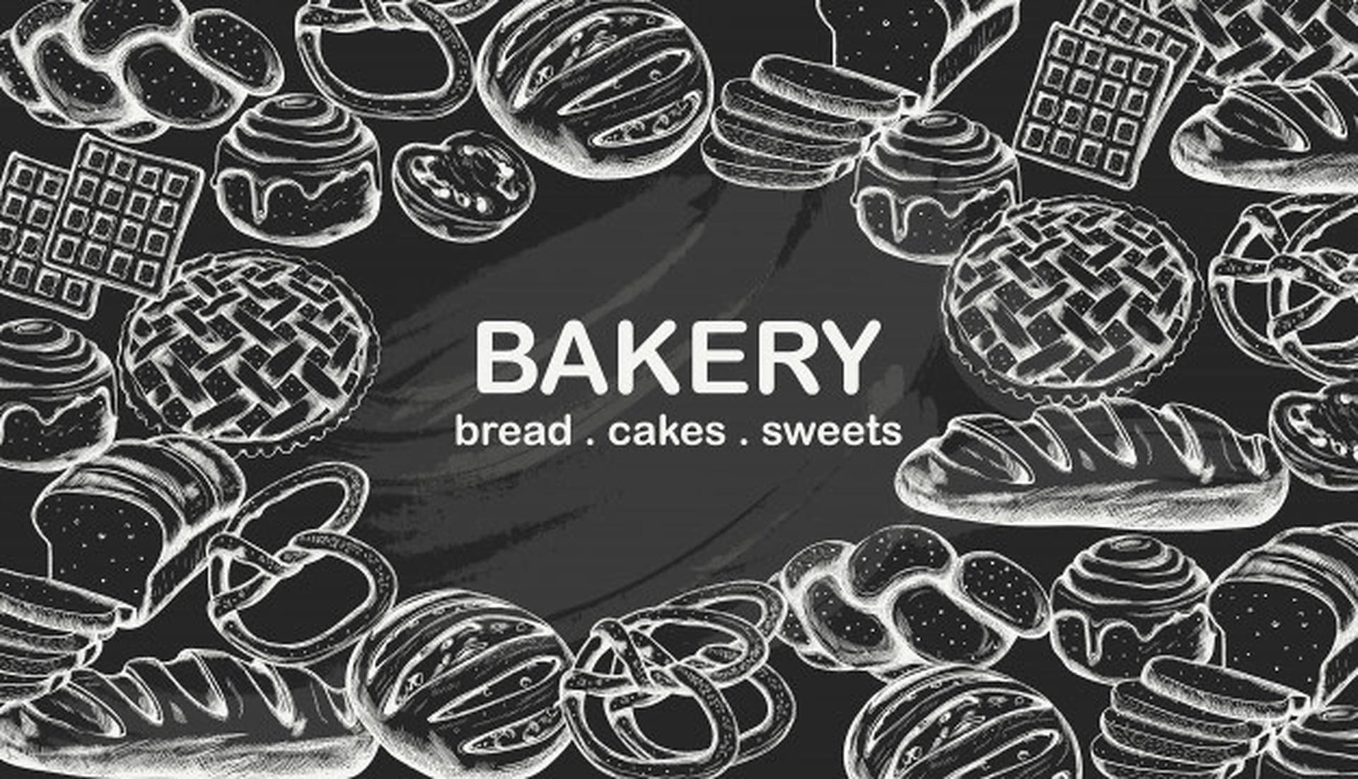 A Modern, Elegant Black Bakery Poster Background