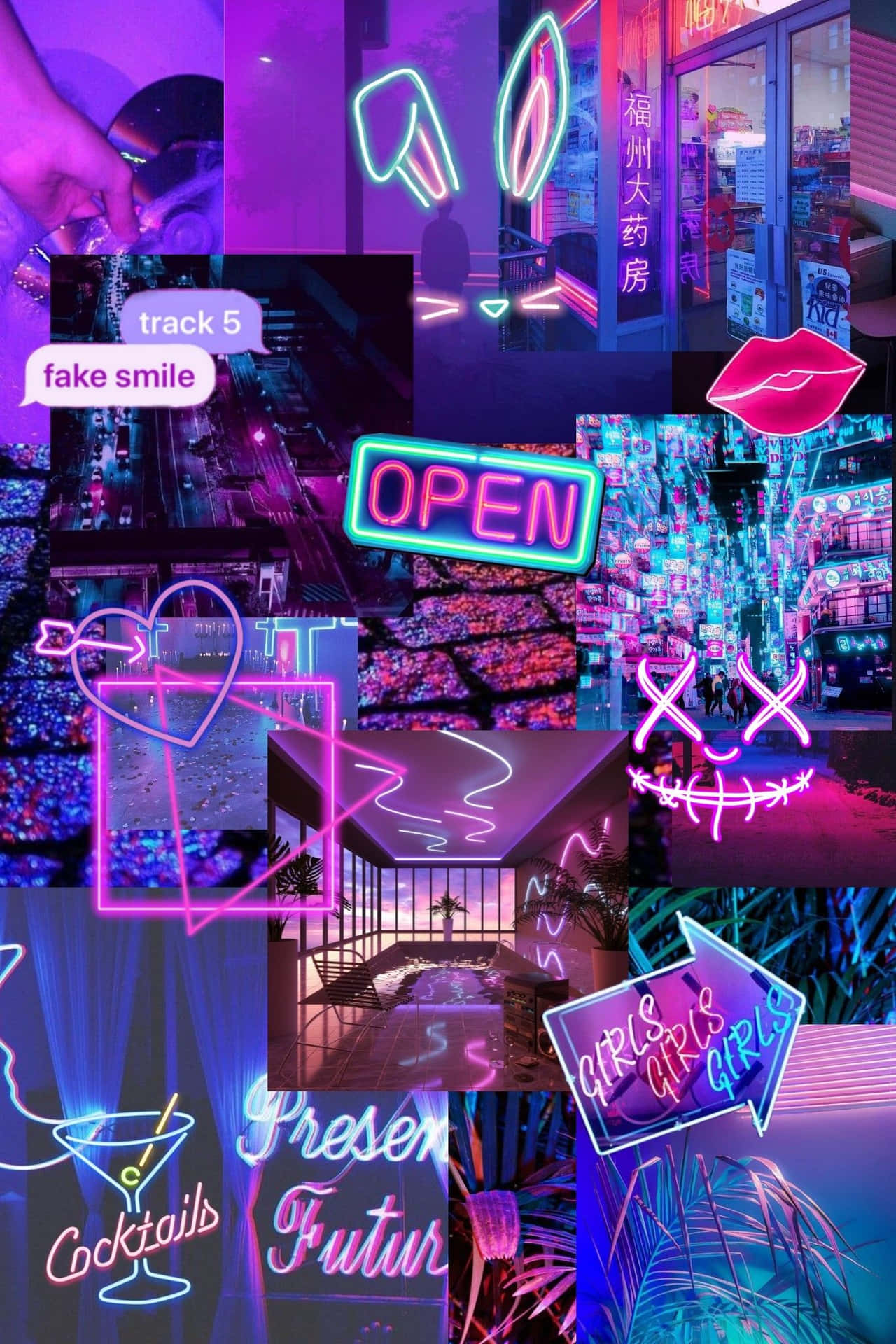 A Modern Laptop Illuminated With Soft Purple Neon Lighting Background
