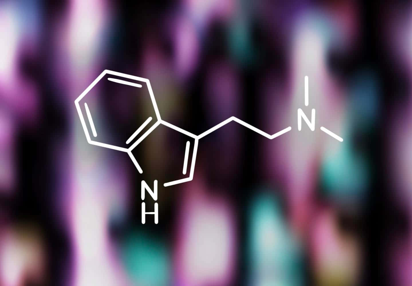 A Molecule Of A Drug Is Shown On A Colorful Background Background