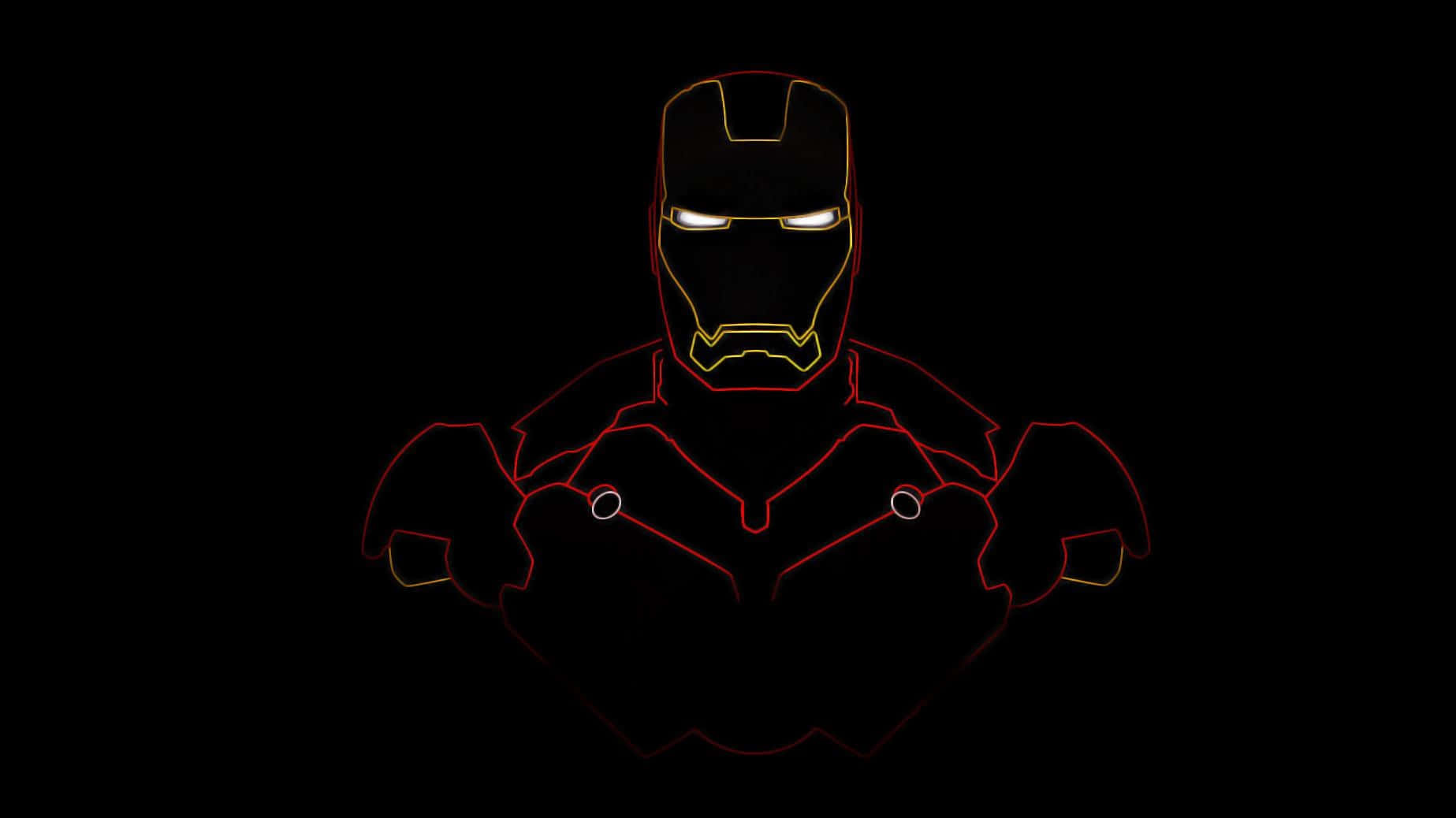 A Monochromatic Iron Man Background