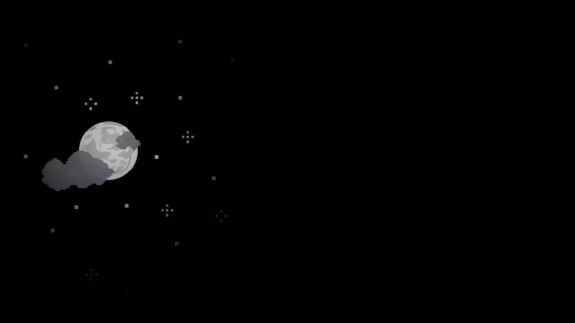 A Moon With Clouds And Stars In The Sky Background