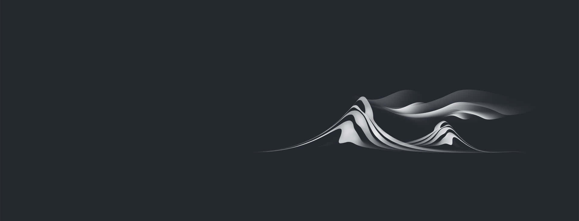 A Mountain Logo With Smoke Coming Out Of It Background