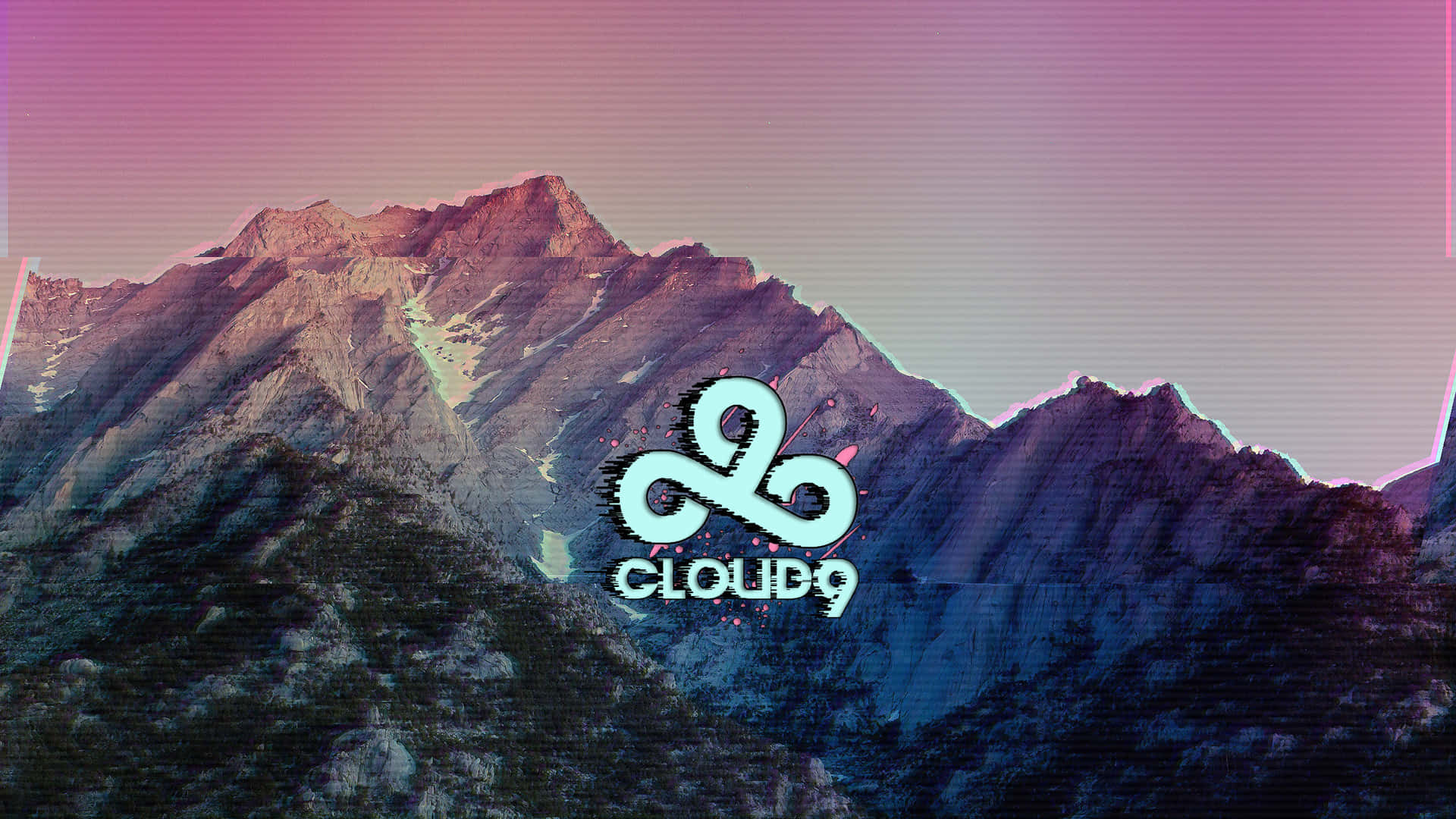 A Mountain With The Word Cloud On It Background