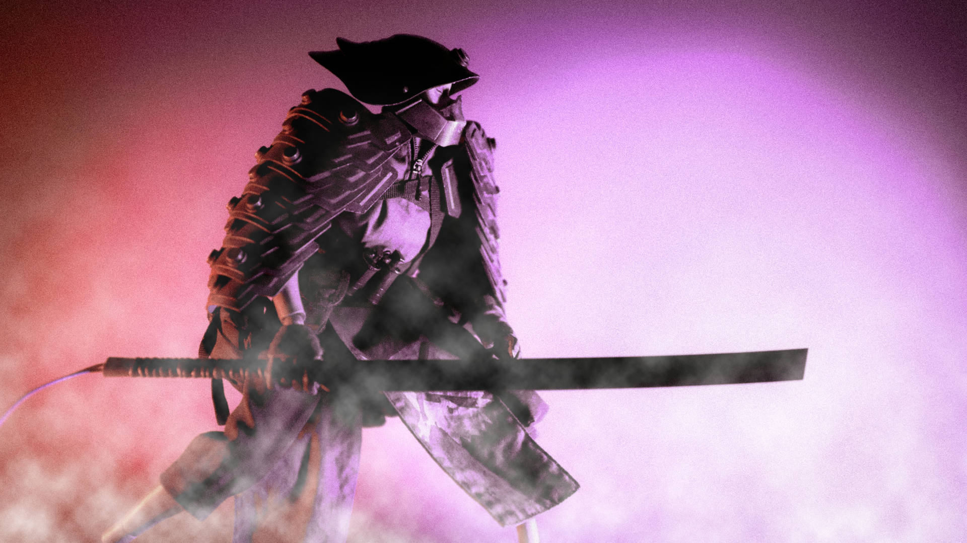 A Mysterious Aesthetic Purple Samurai 🤔 Background