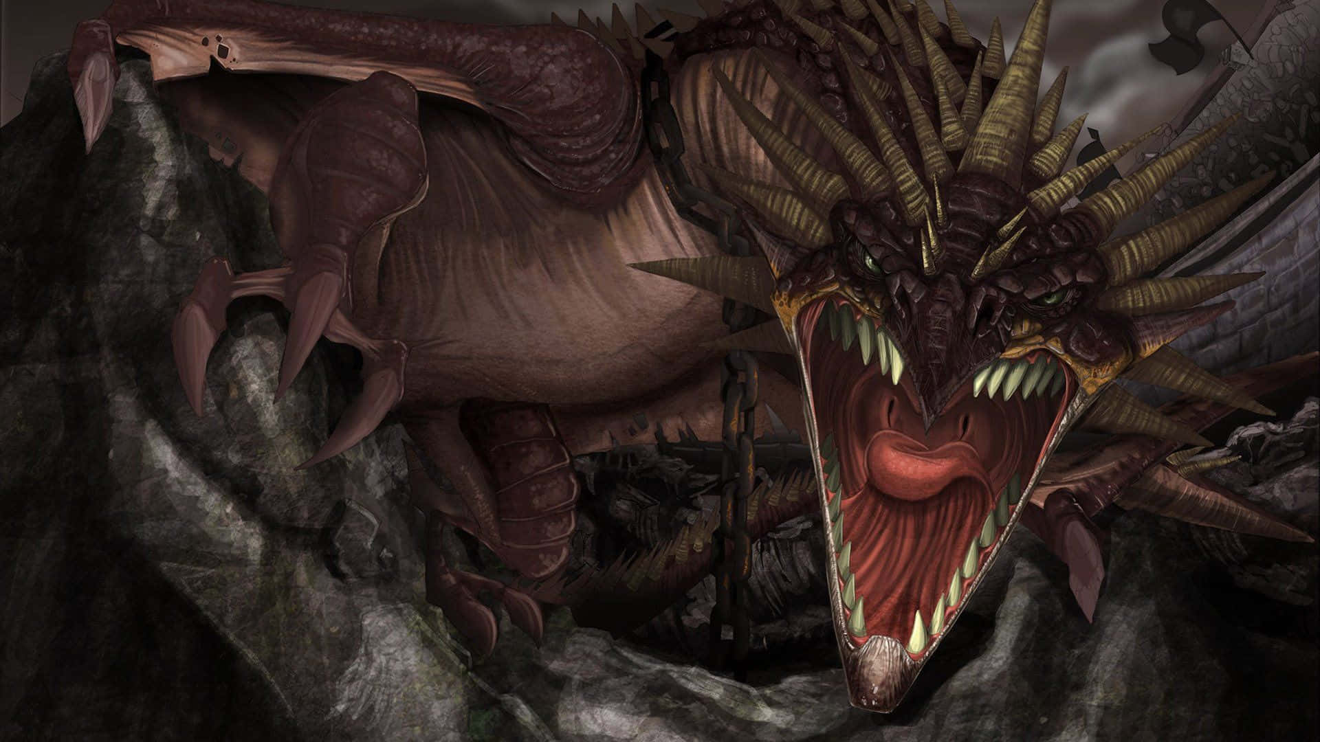 A Mysterious And Beautiful Dragon Stares Deep Into Your Soul