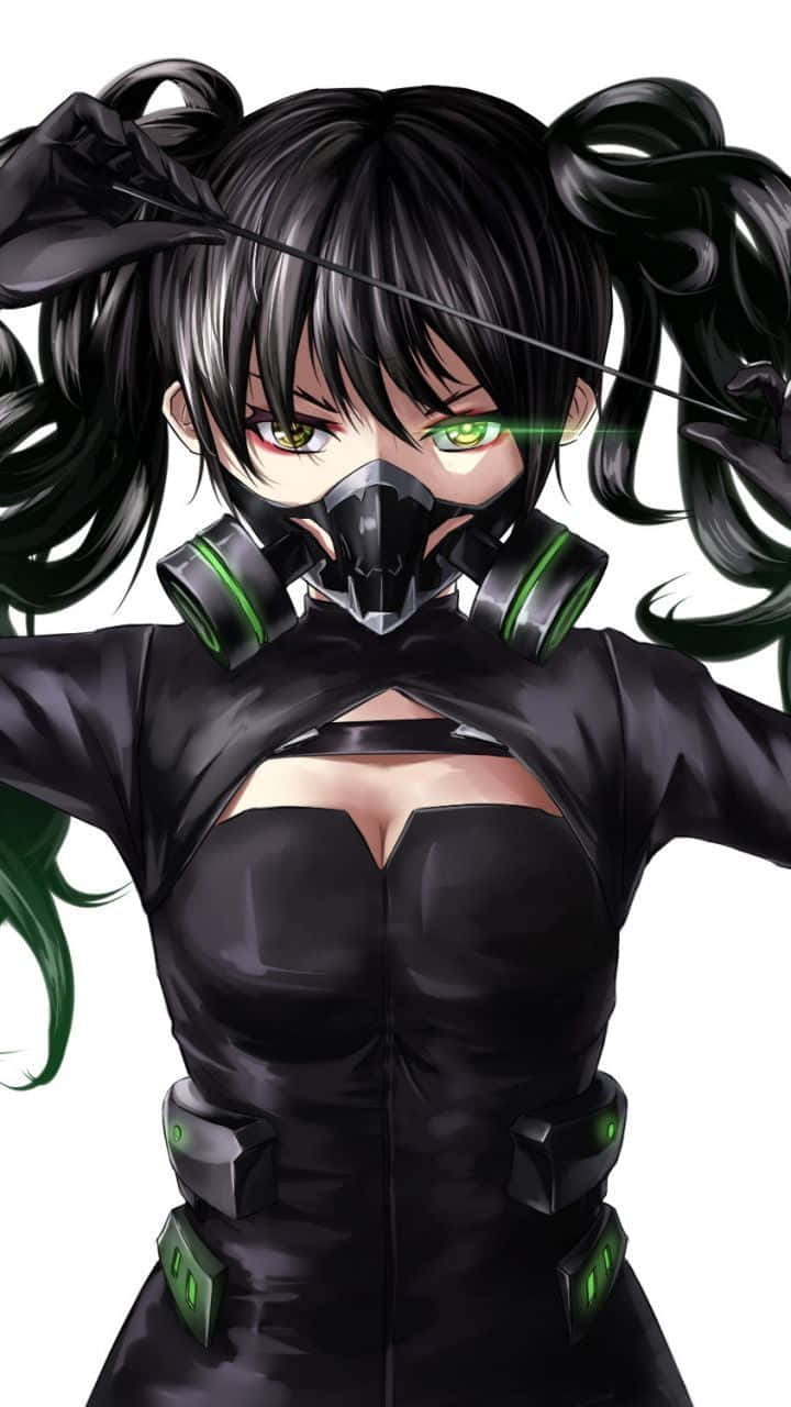 A Mysterious And Dangerous Psycho Anime Girl. Background