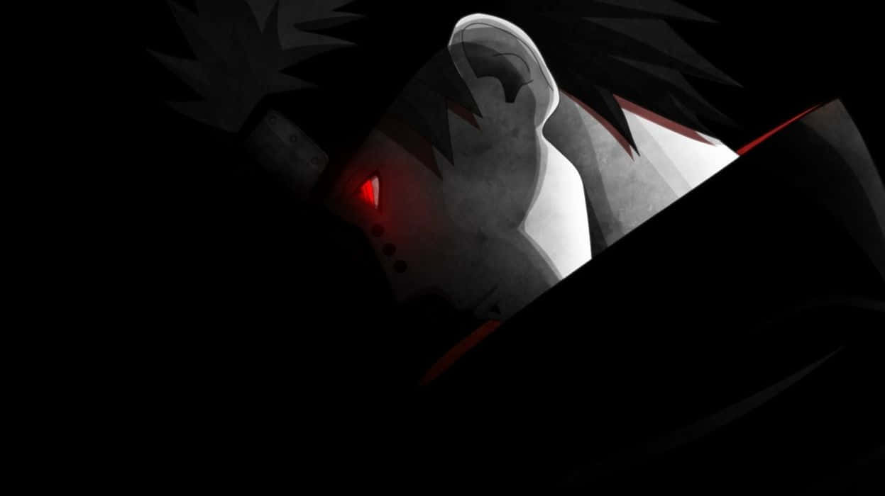 A Mysterious Black Anime Boy Looking Out Onto The Horizon. Background