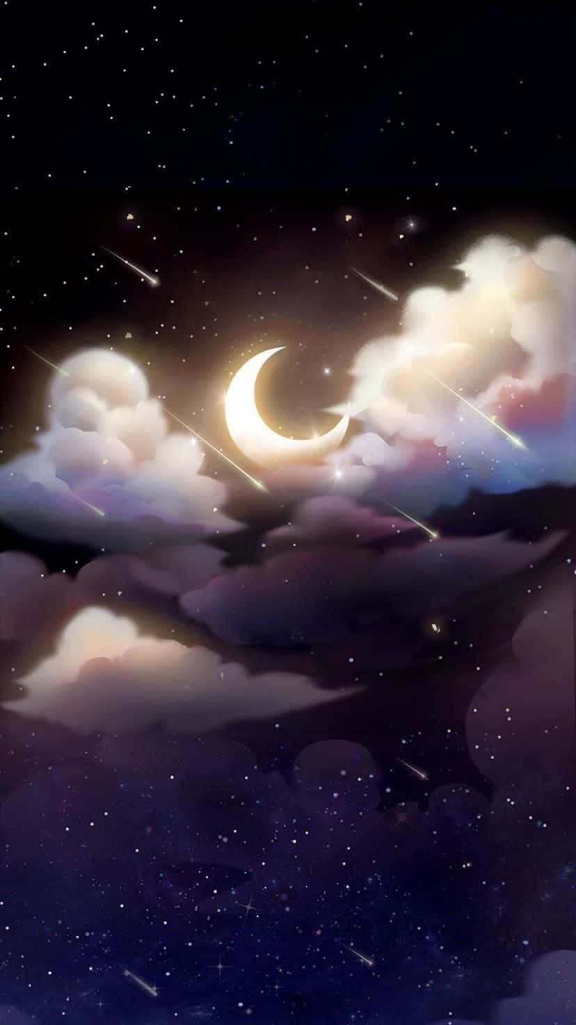 A Mysterious, Dark Scene From An Anime. Background