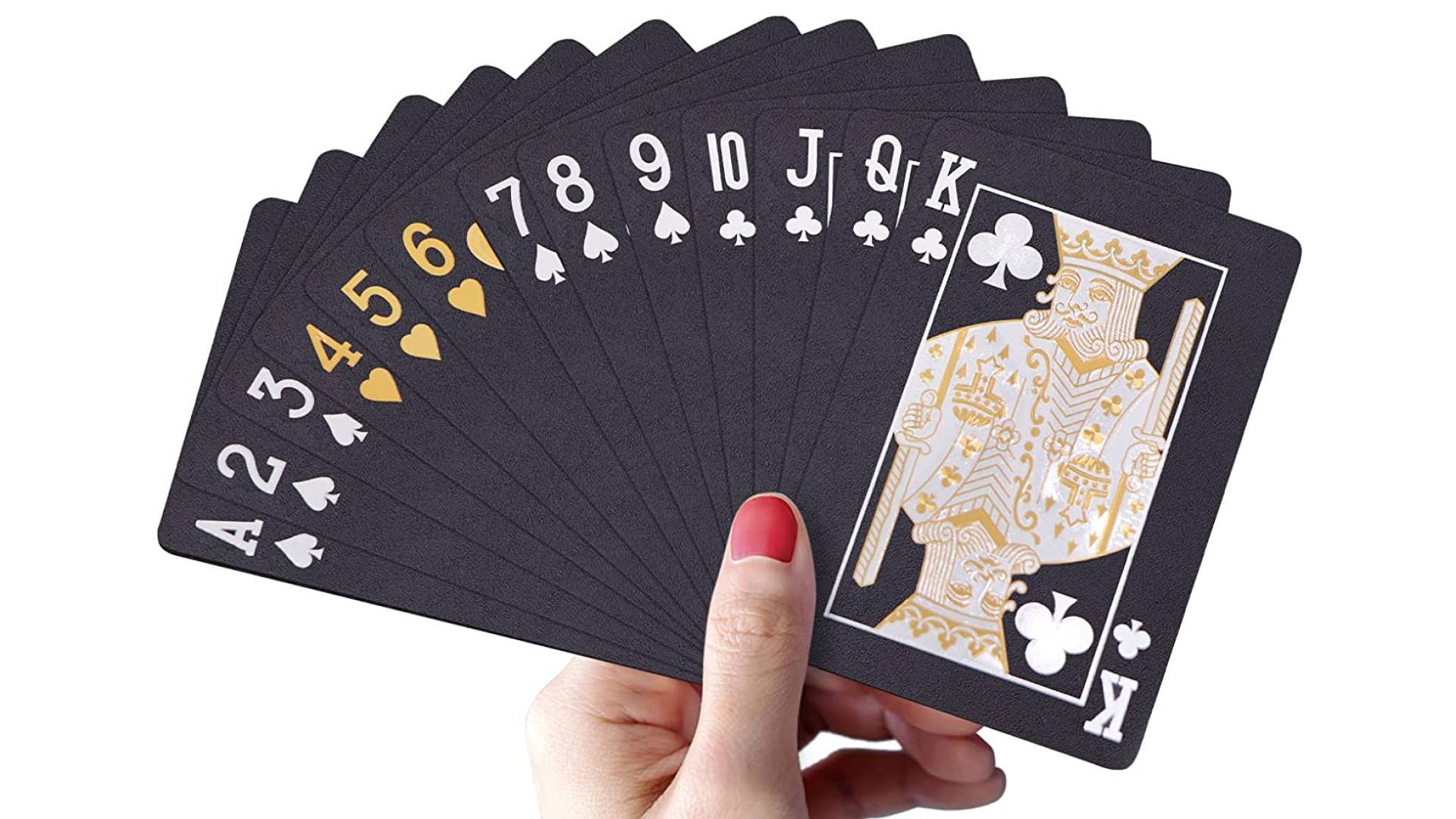 A Mysterious Game Of Black Playing Cards