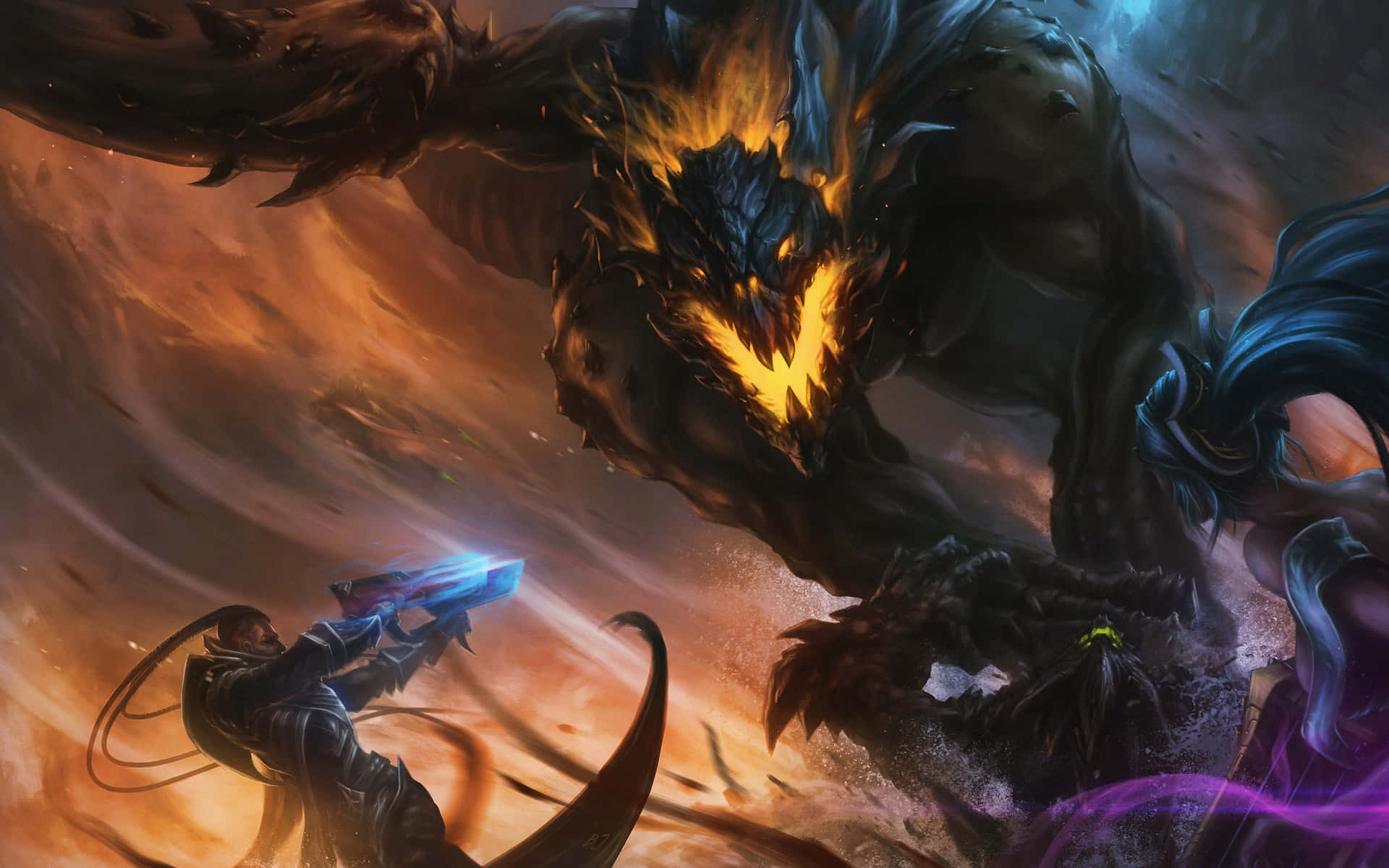 A Mystical Dragon Flying In The Sky