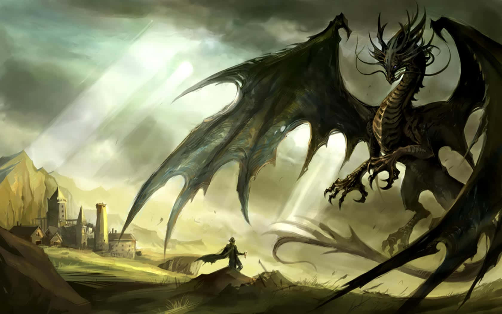 A Mystical Dragon, Longing For Adventure Background