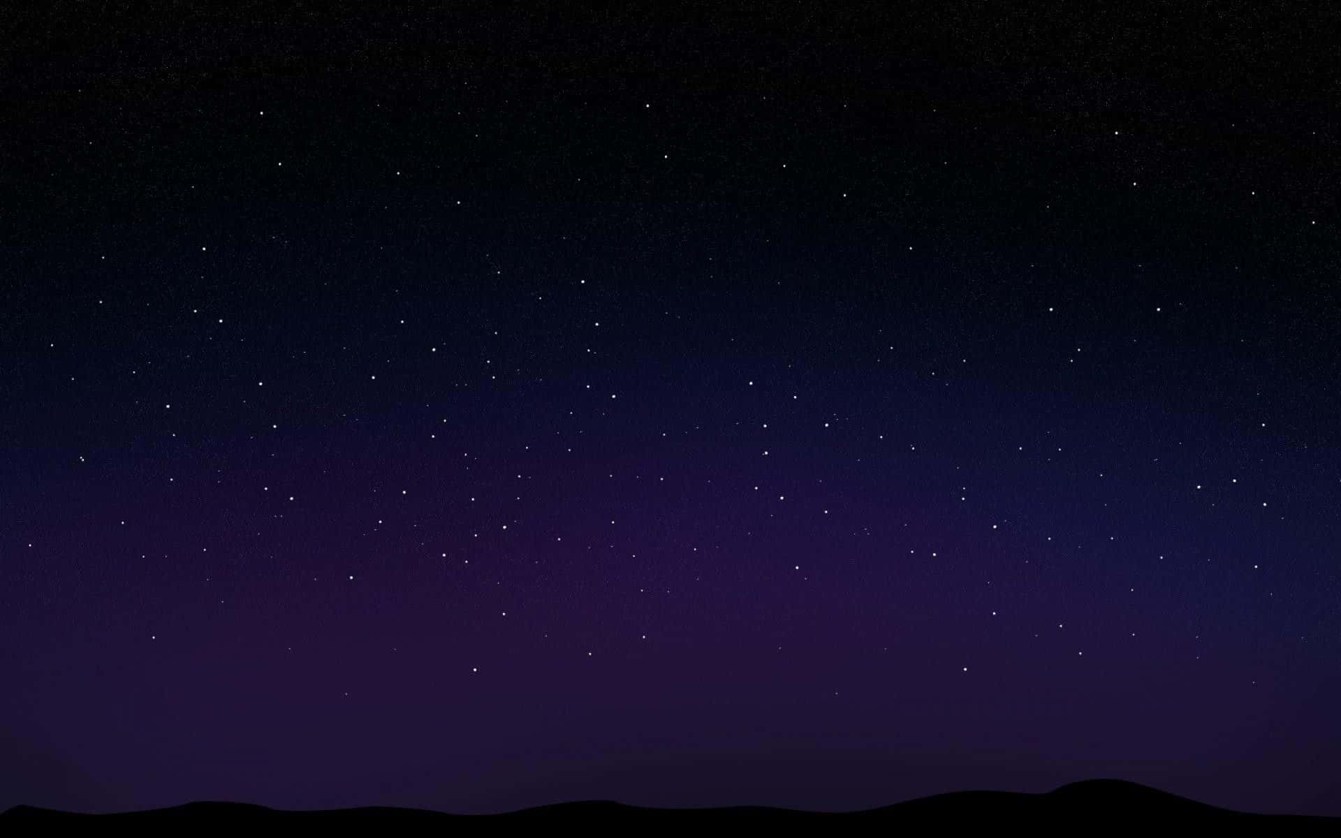 A Mystical Night Sky Filled With Stars. Background