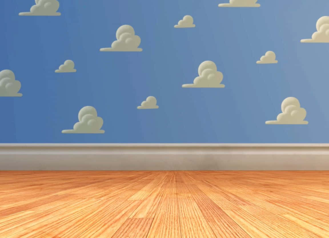 A Mystical Scene Of Stars And Clouds Inspired By Toy Story Movies