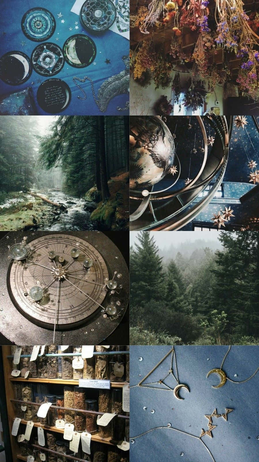 A Mystical Witch And Their Aesthetic** Background